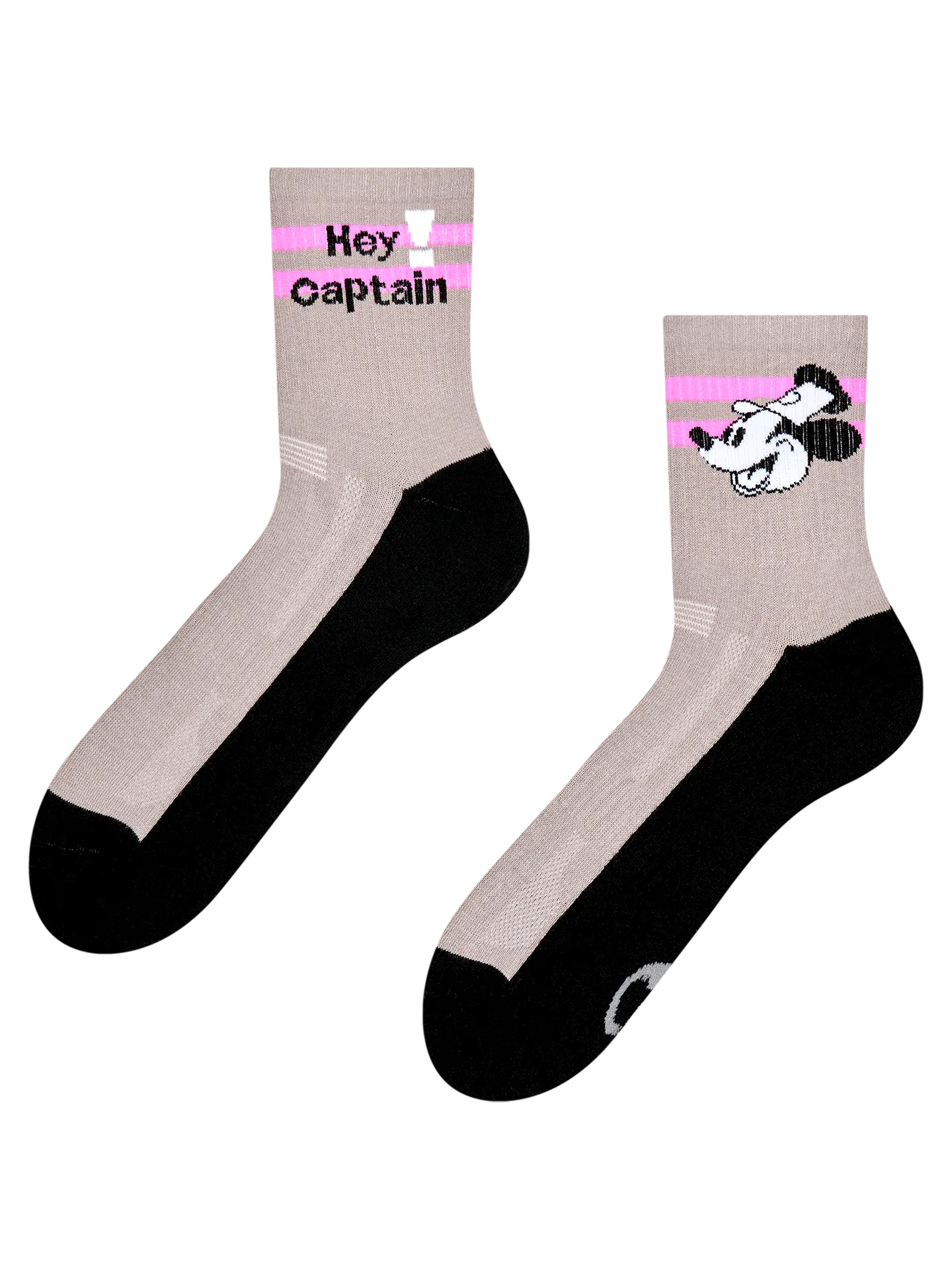 Lustige funktionelle Crewsocken Hey Kapitän!