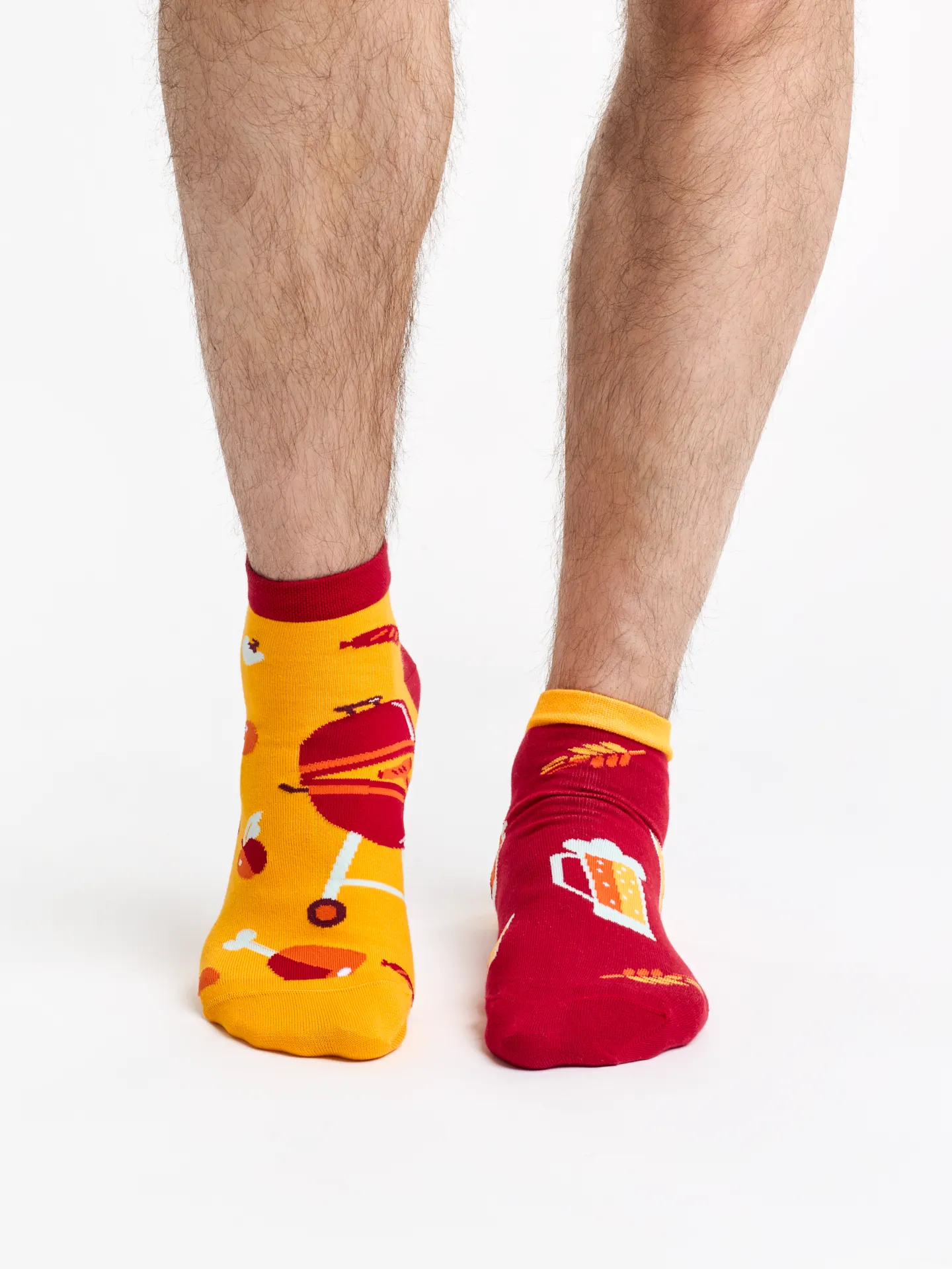 Lustige Knöchelsocken Bier und Barbecue - Image 2