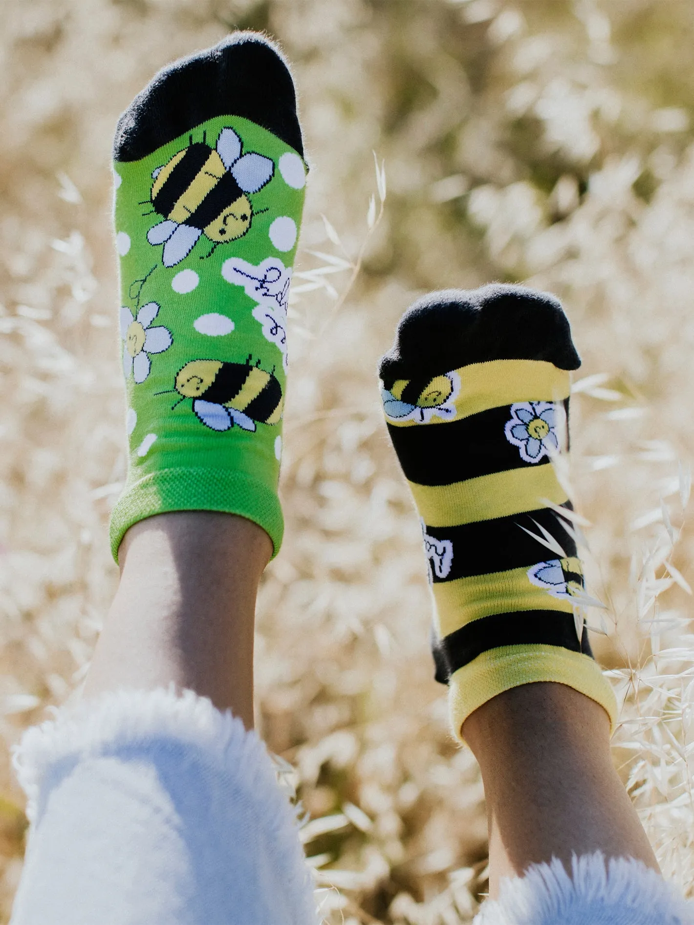 Lustige Knöchelsocken Bienen - Image 4
