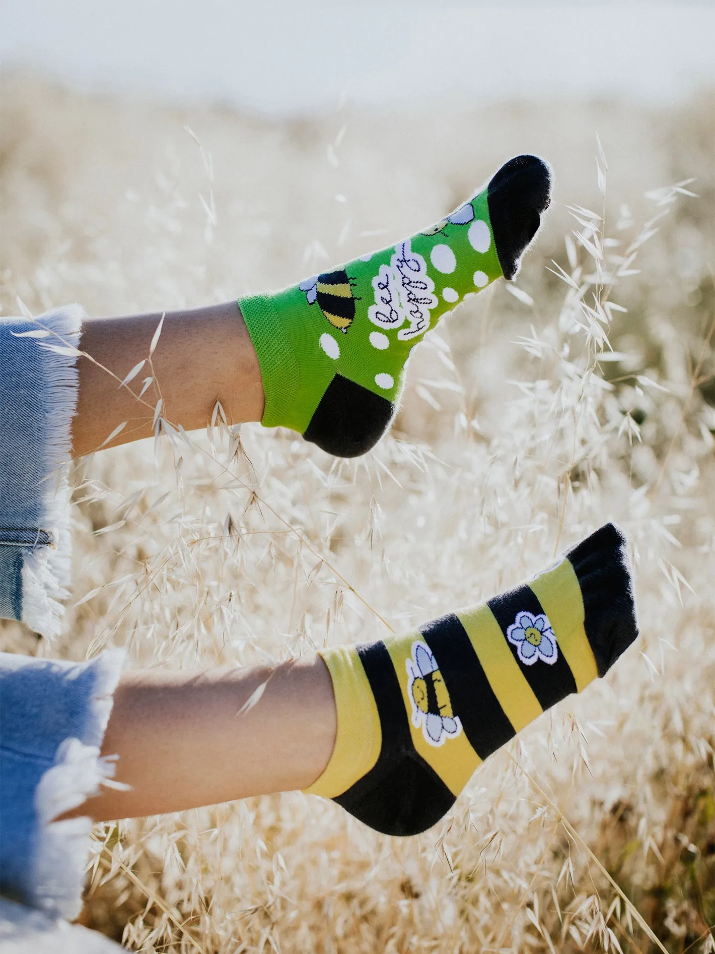 Lustige Knöchelsocken Bienen - Image 5
