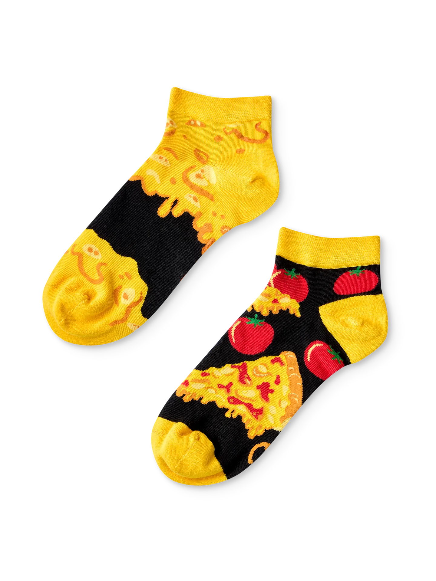 Lustige Knöchelsocken Käsepizza