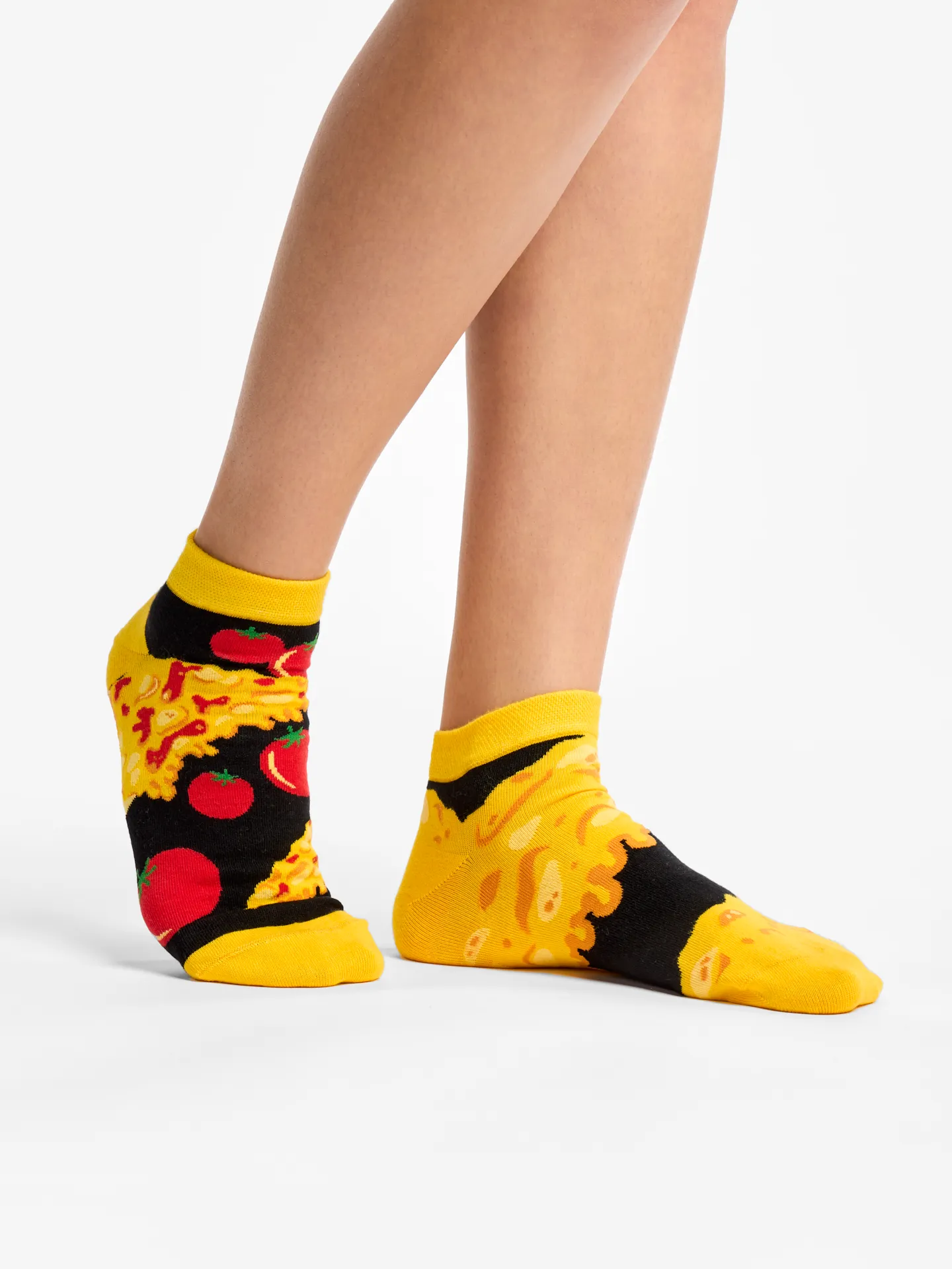 Lustige Knöchelsocken Käsepizza - Image 3
