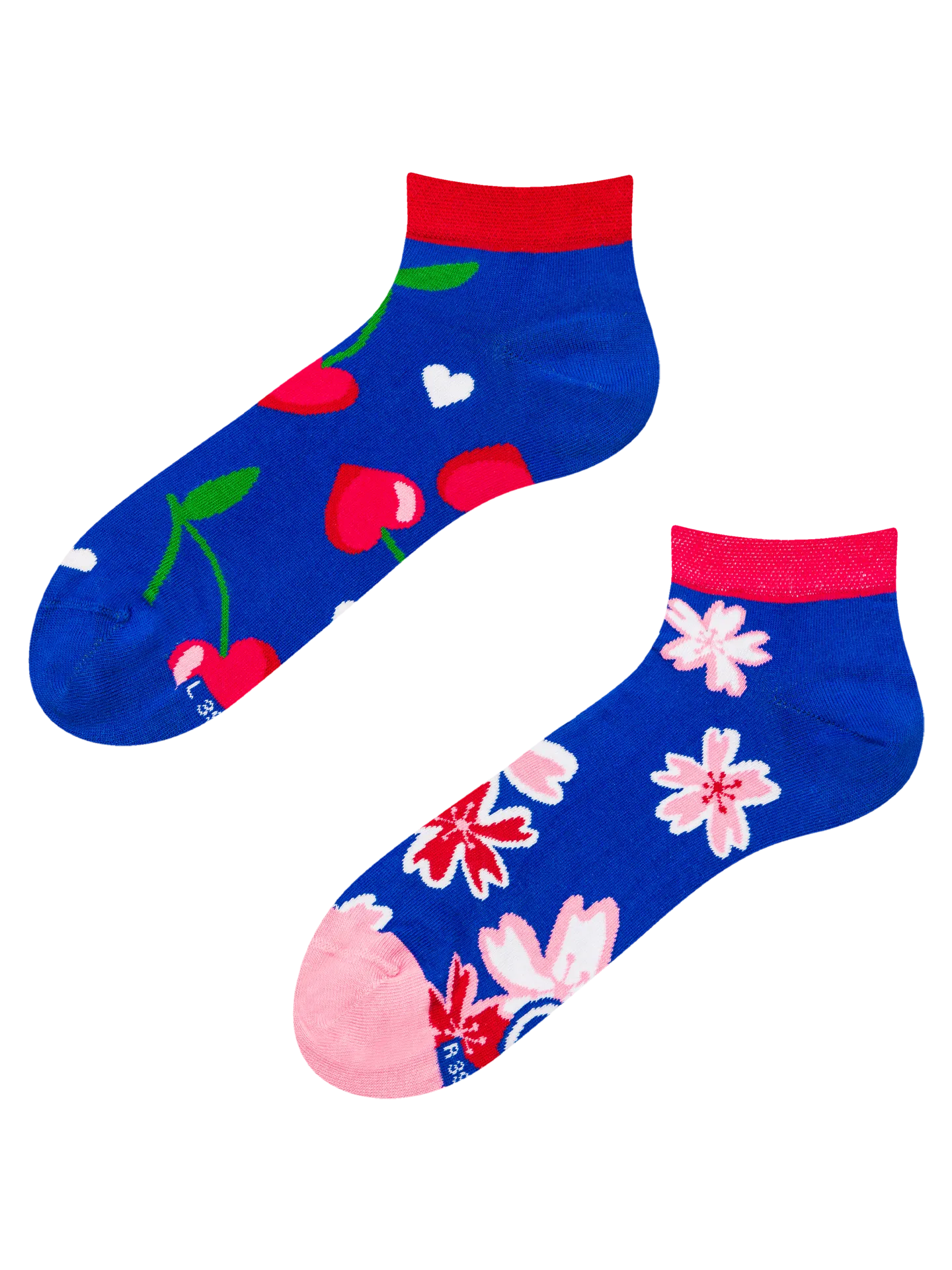 Lustige Knöchelsocken Kirschenliebe