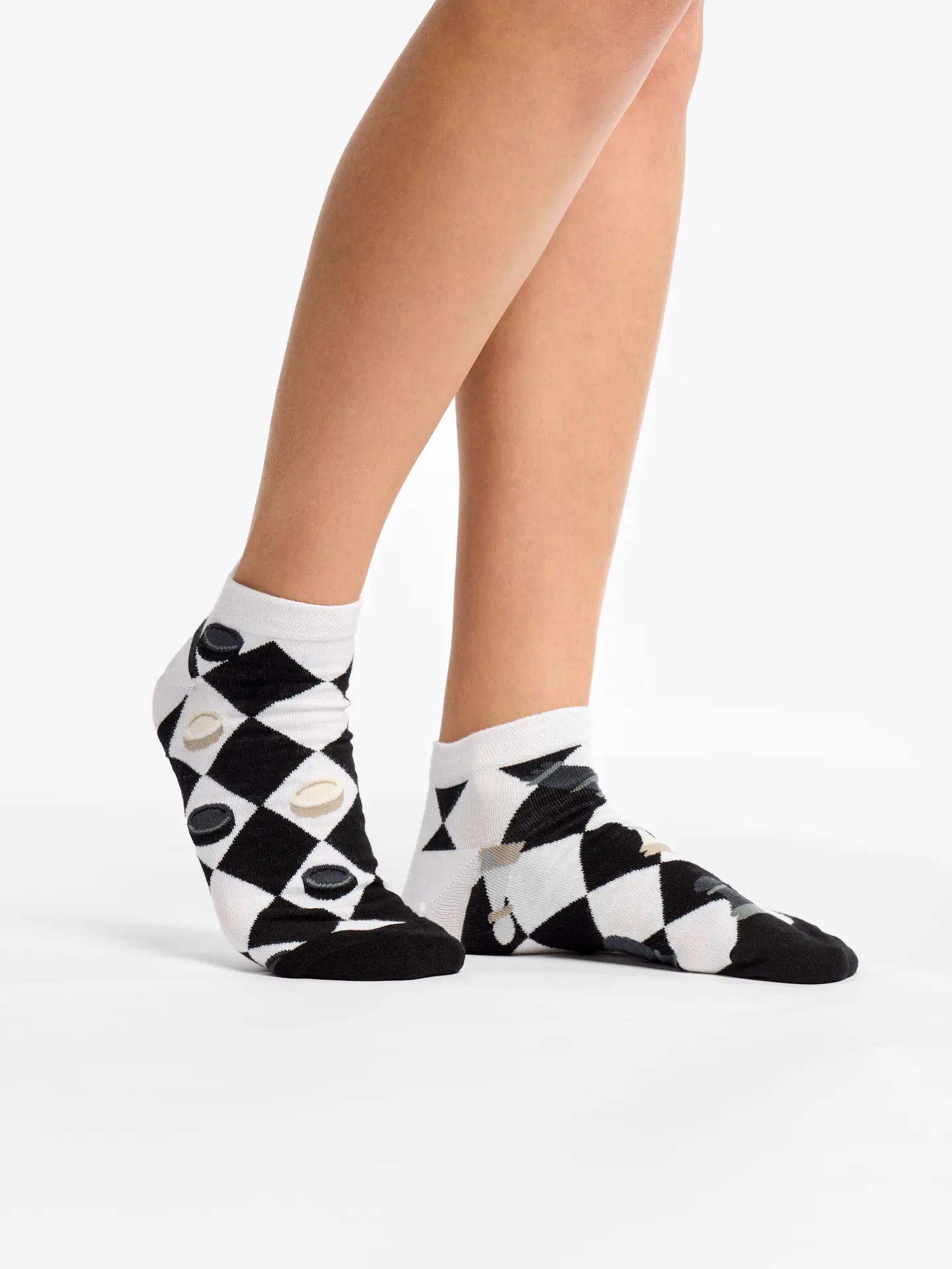 Lustige Knöchelsocken Schach und Dame - Image 3