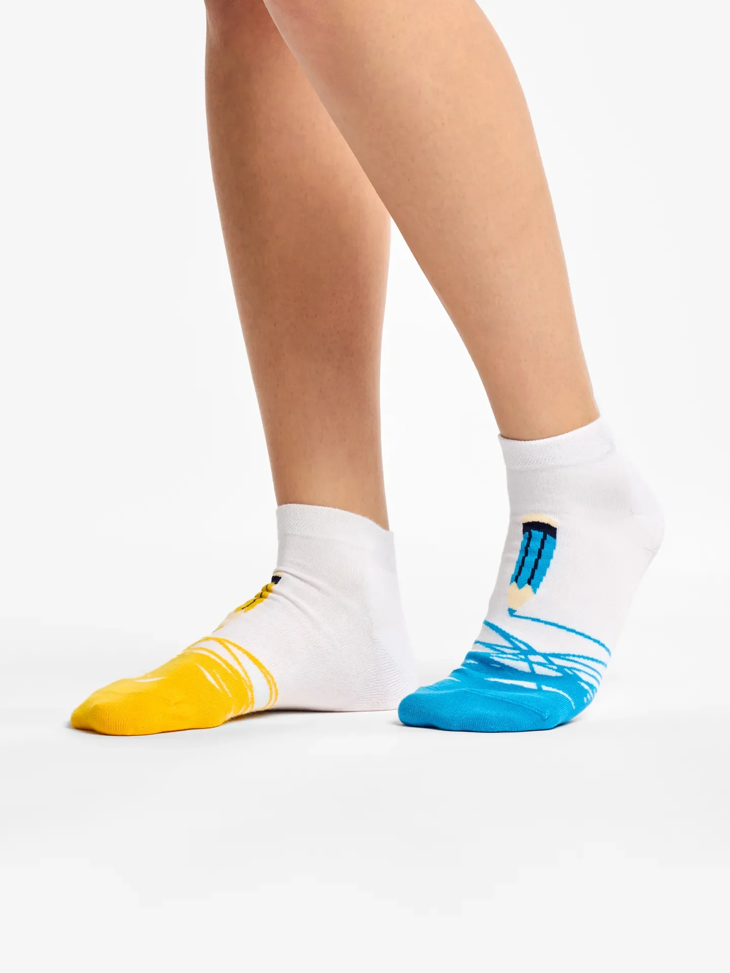 Lustige Knöchelsocken Bunte Bleistifte - Image 2