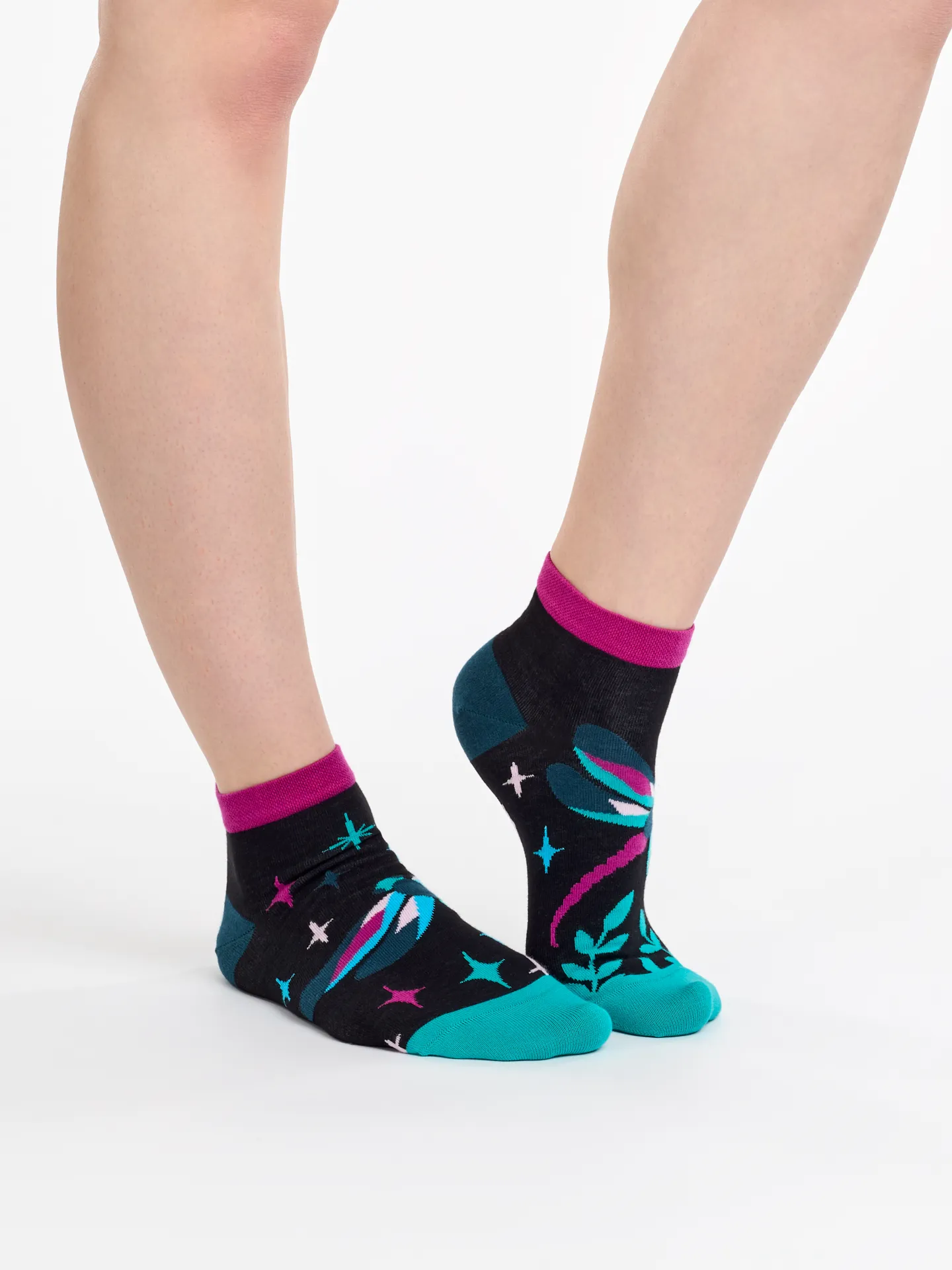Lustige Knöchelsocken Libellen in der Nacht - Image 2