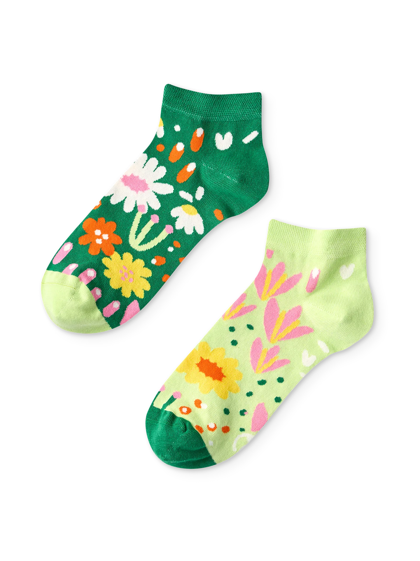 Lustige Knöchelsocken Blumengarten