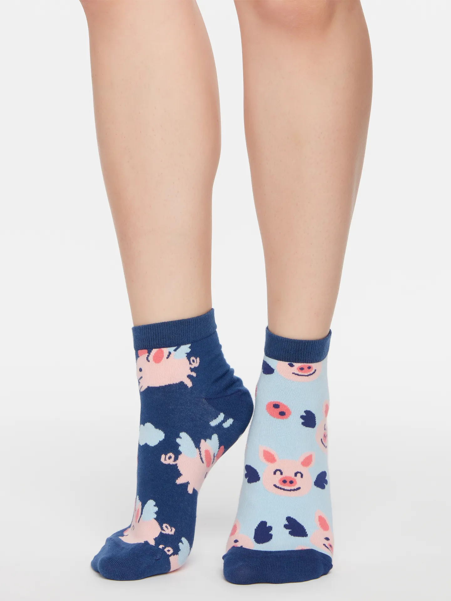 Lustige Knöchelsocken Fliegende Schweinchen - Image 2