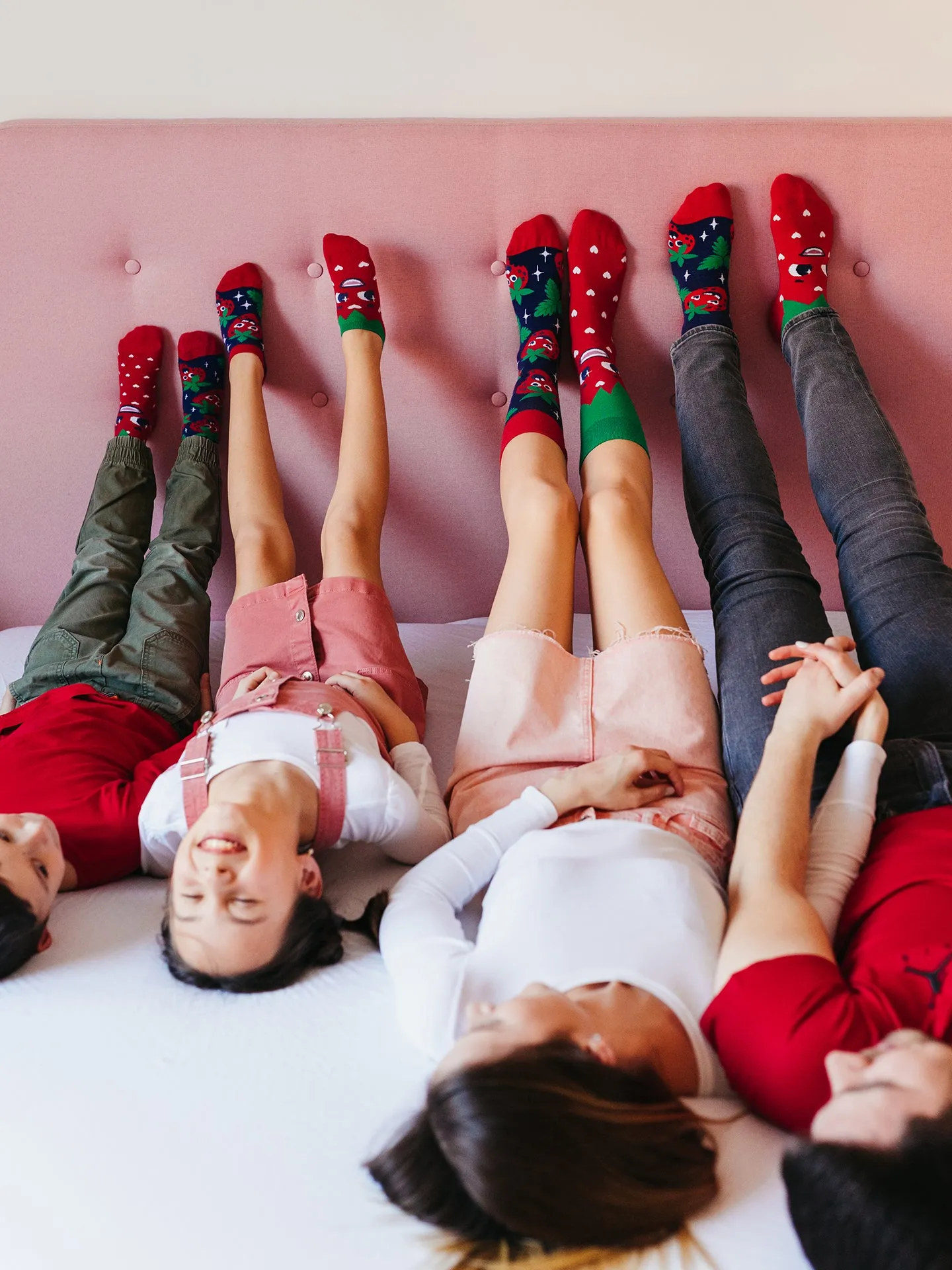 Lustige Knöchelsocken Glückliche Erdbeeren - Image 4