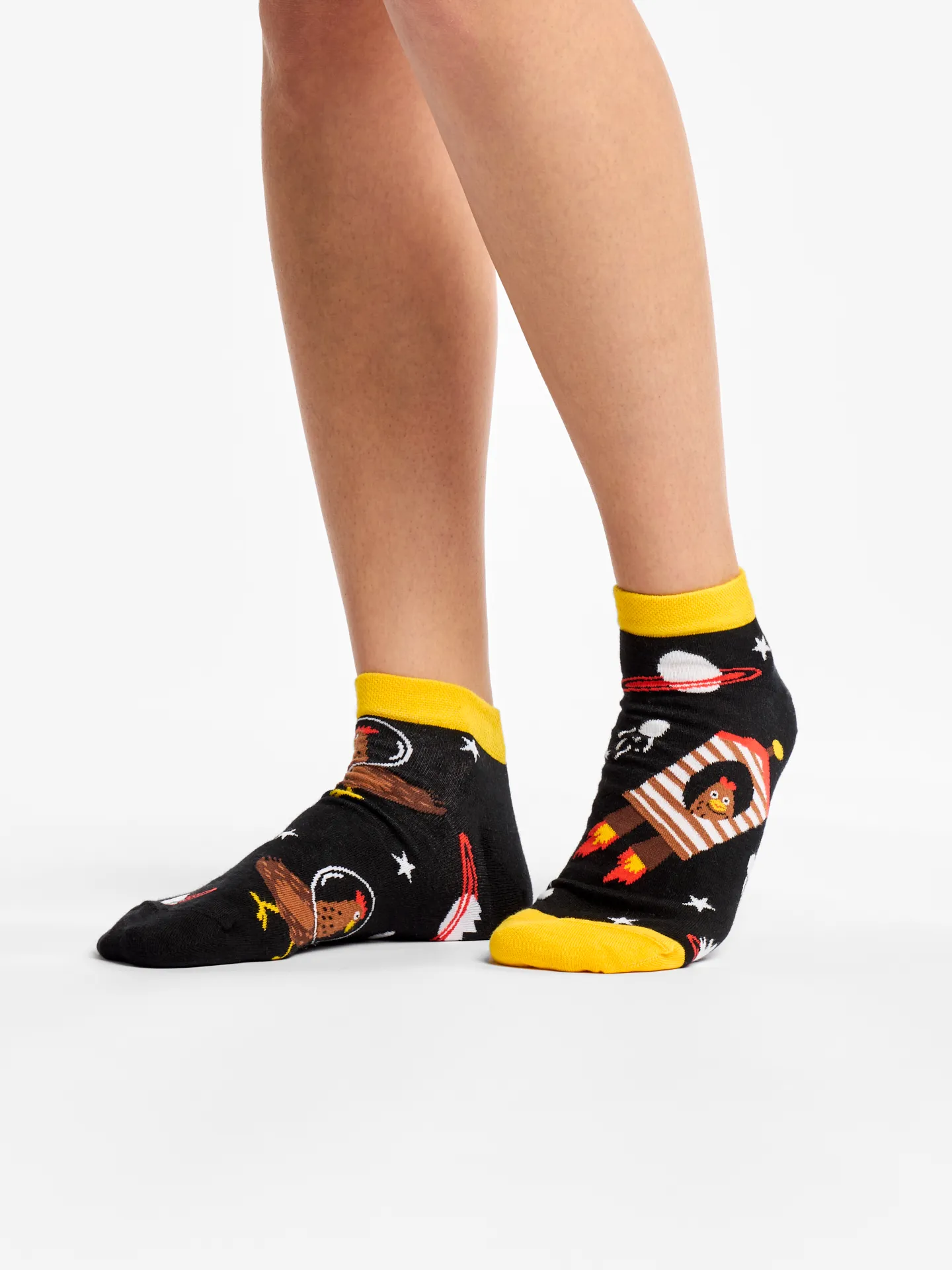 Lustige Knöchelsocken Hühner-Astronaut - Image 2