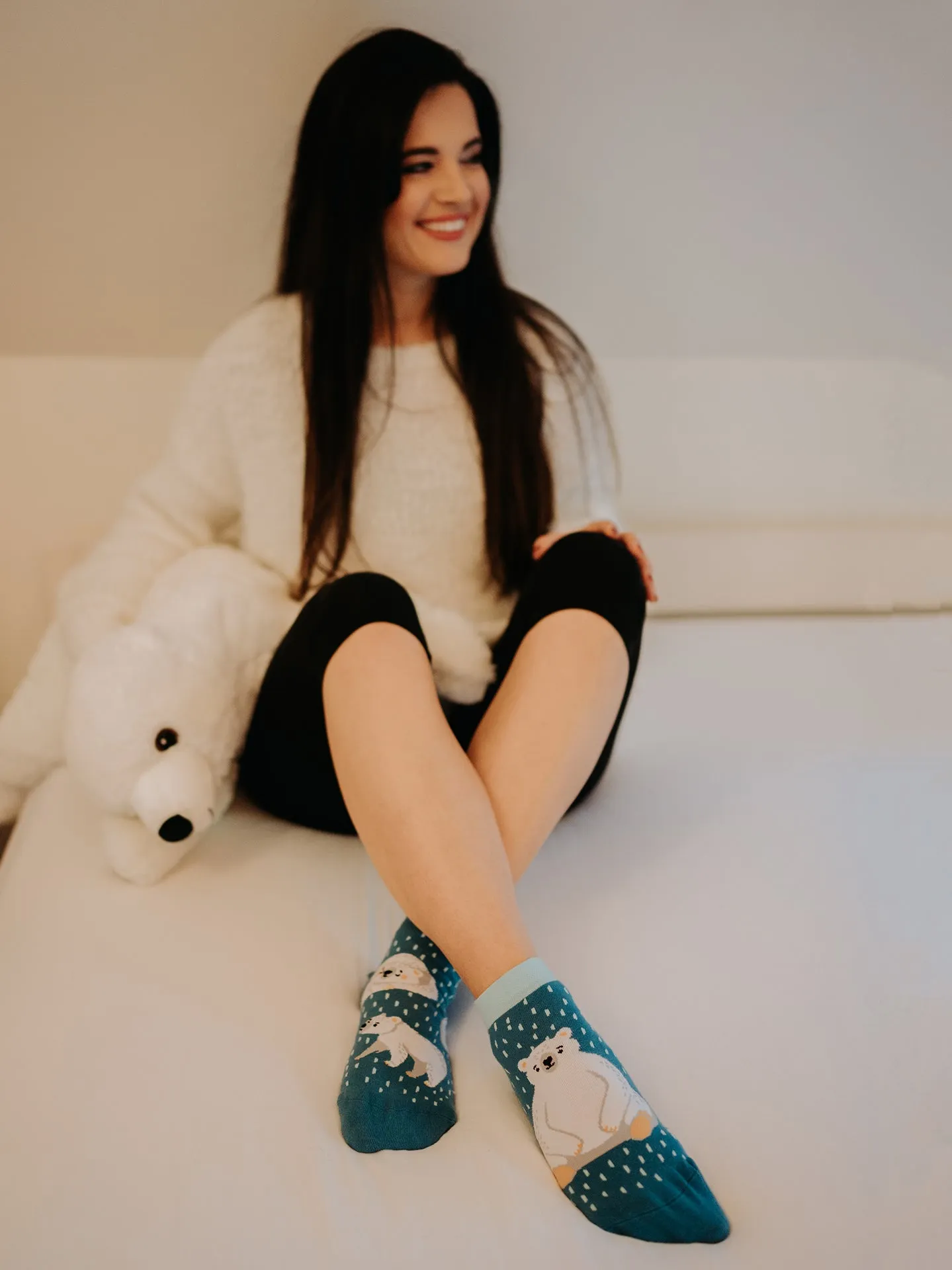 Lustige Knöchelsocken Eisbären - Image 4