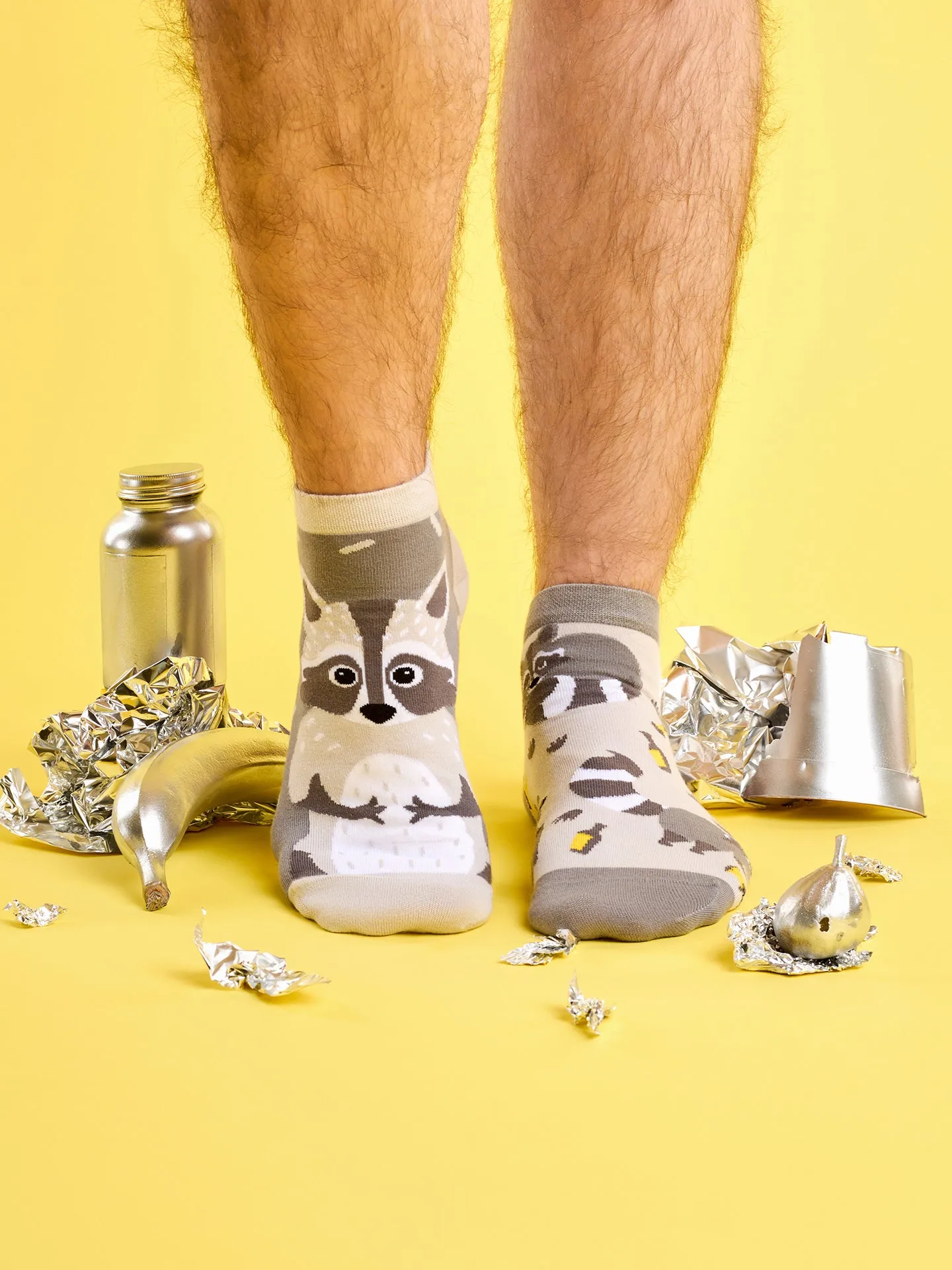 Lustige Knöchelsocken Waschbär - Image 4