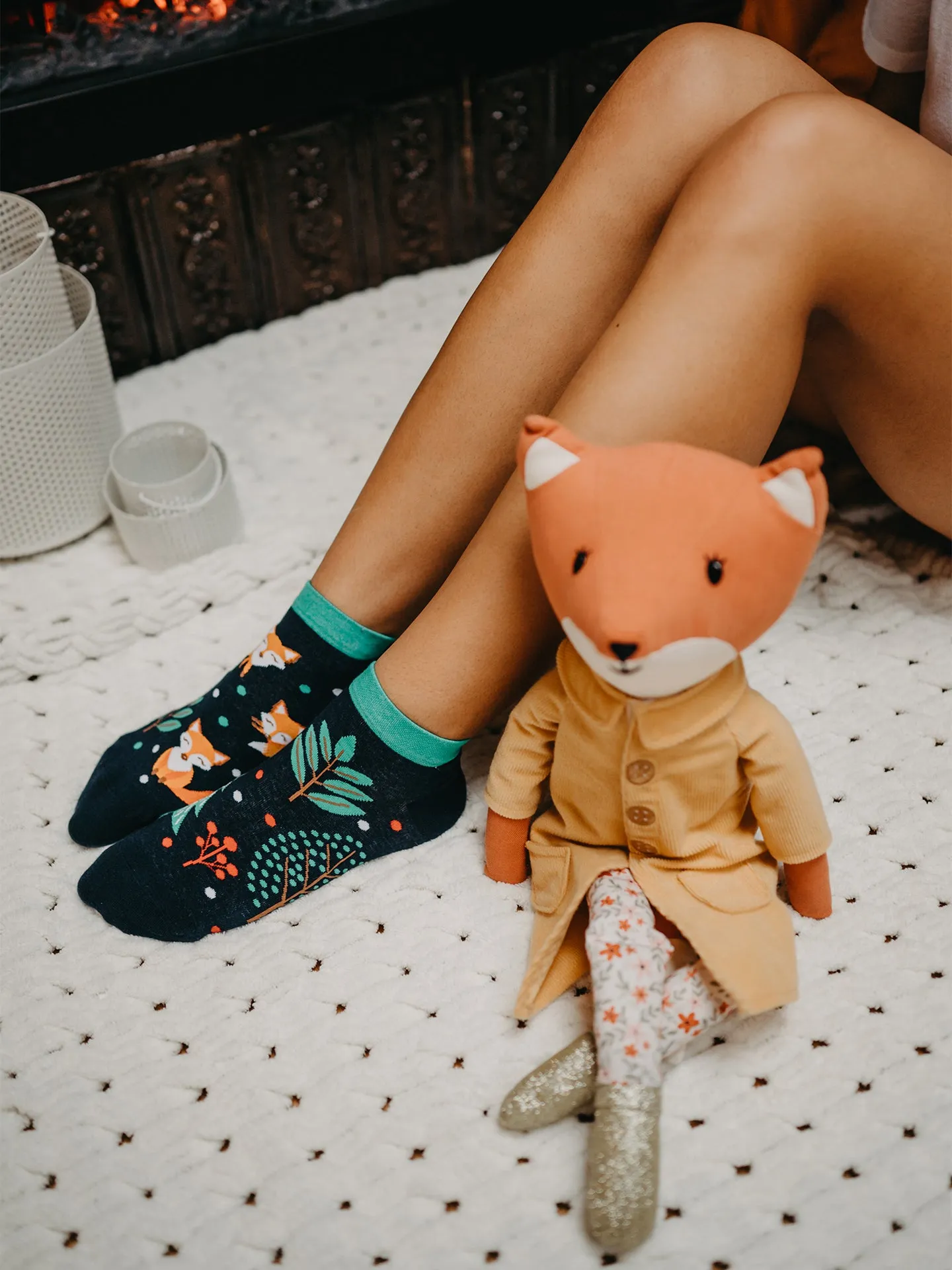 Lustige Knöchelsocken Rotfuchs - Image 4