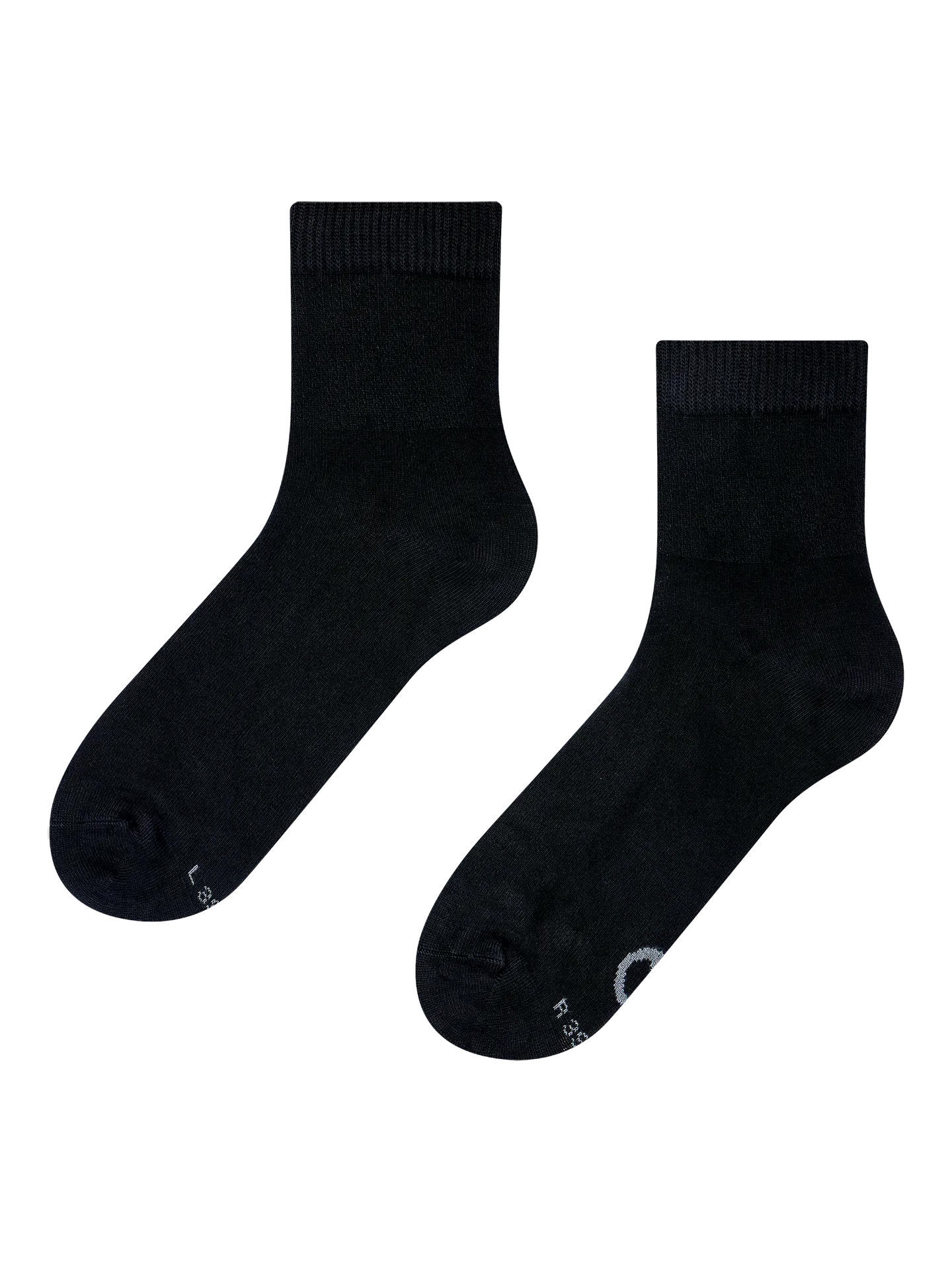 Antistress-Crewsocken Echtes Schwarz