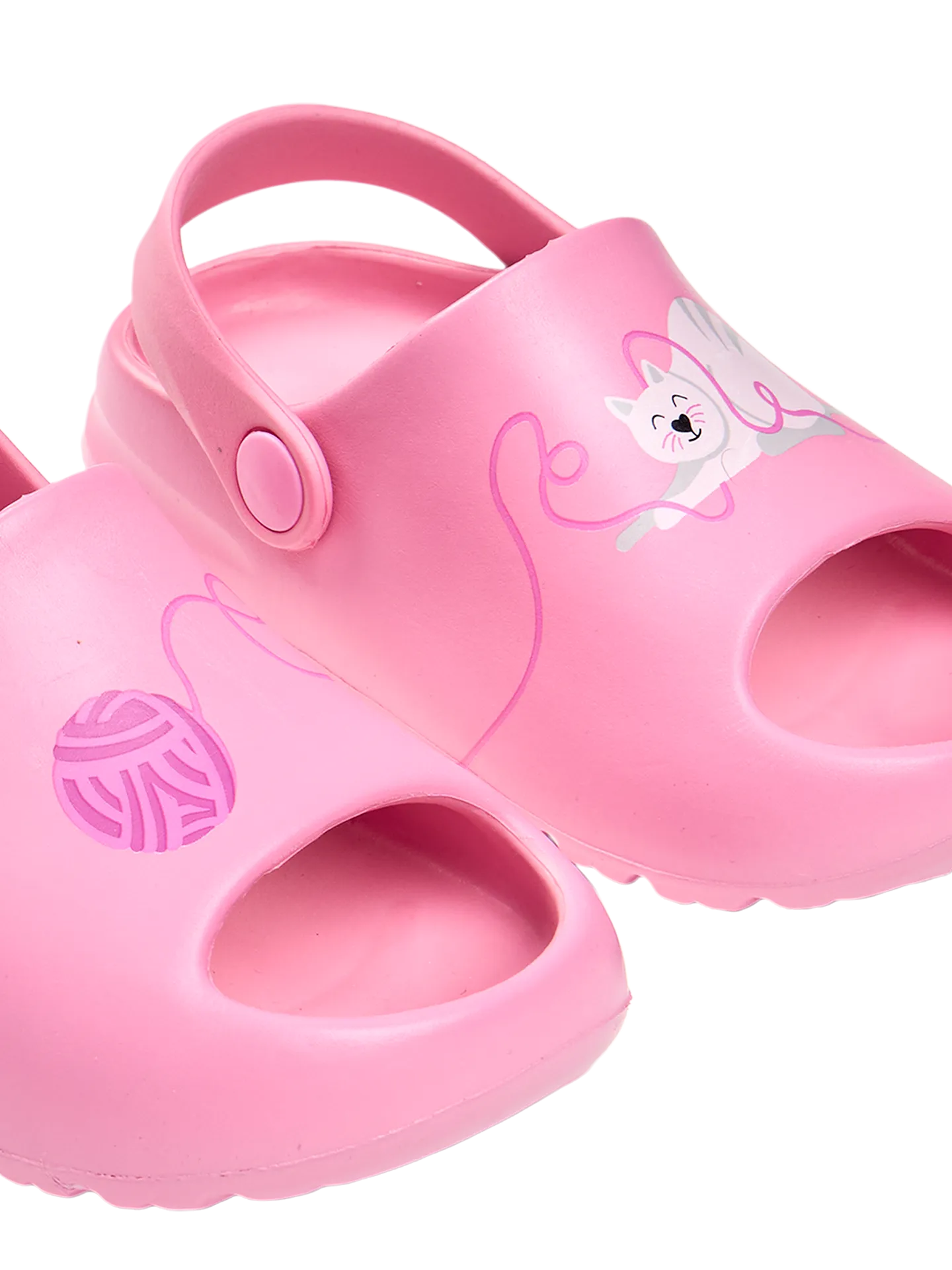 Lustige Baby-Clog-Sandalen mit dicker Sohle Katze und Ball - Image 5