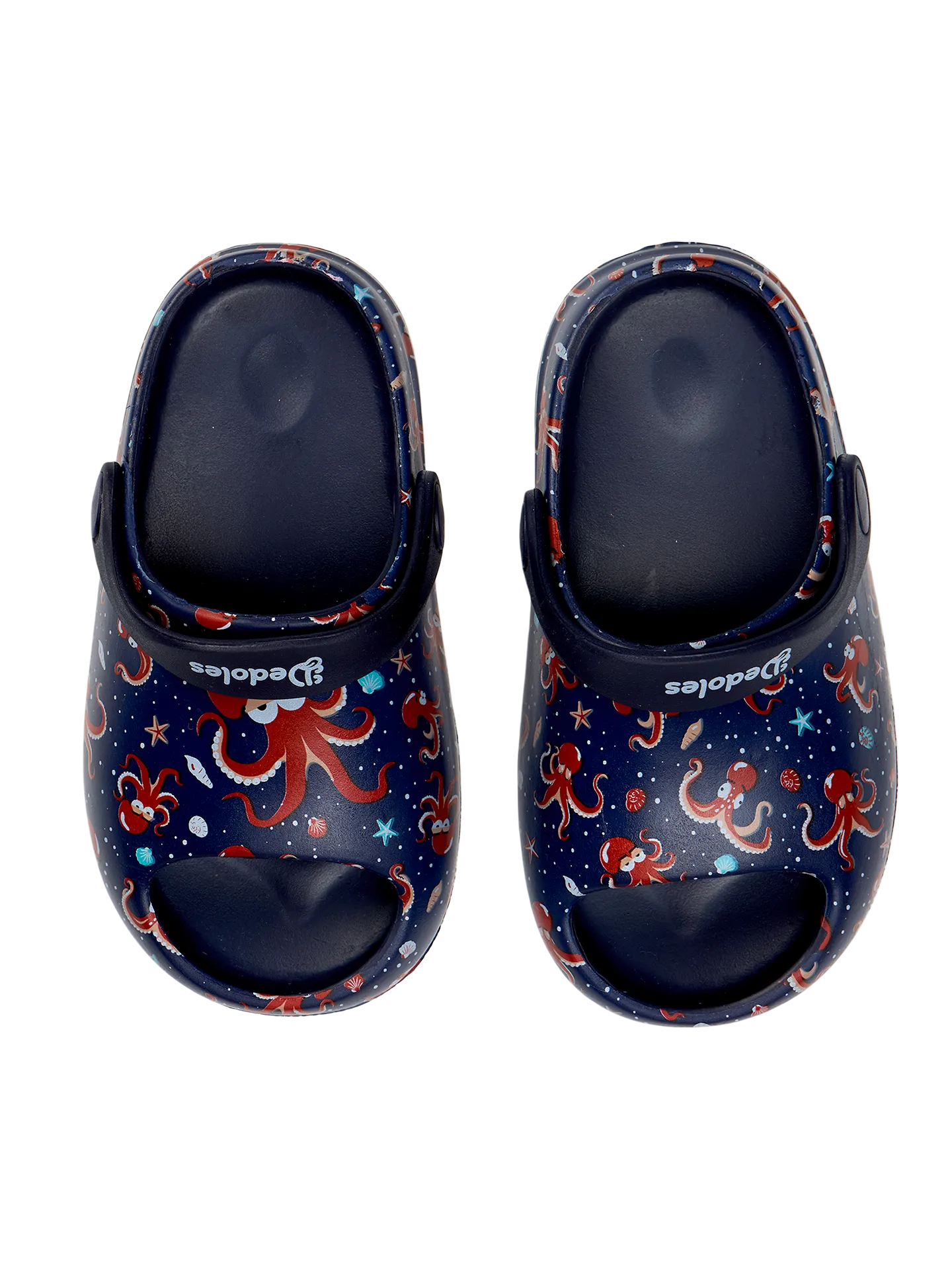 Lustige Baby-Clog-Sandalen mit dicker Sohle Roter Oktopus