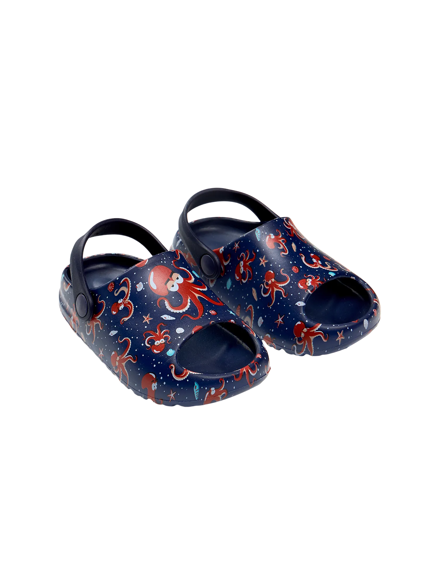 Lustige Baby-Clog-Sandalen mit dicker Sohle Roter Oktopus - Image 5