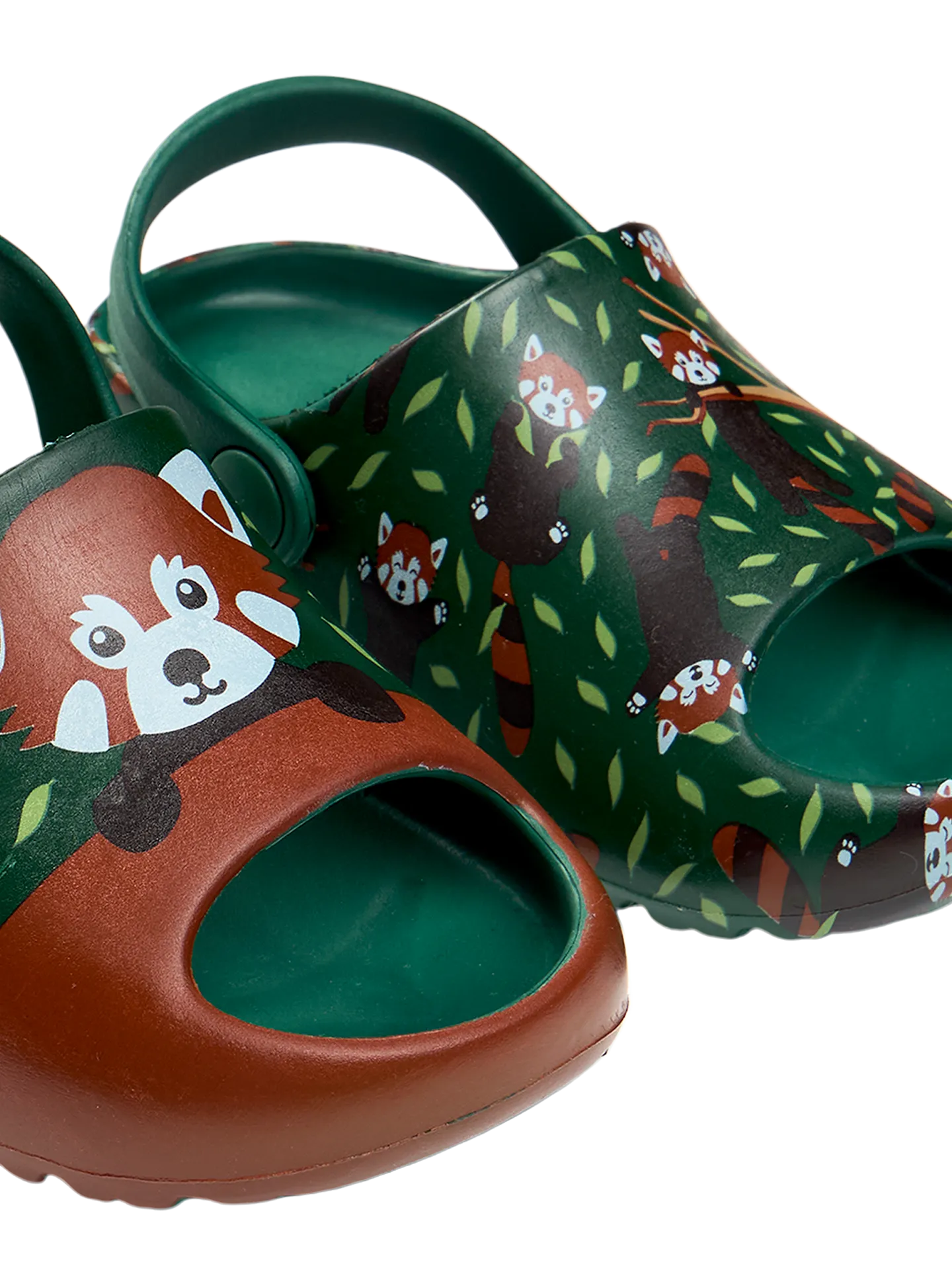 Lustige Baby-Clog-Sandalen mit dicker Sohle Roter Panda - Image 2