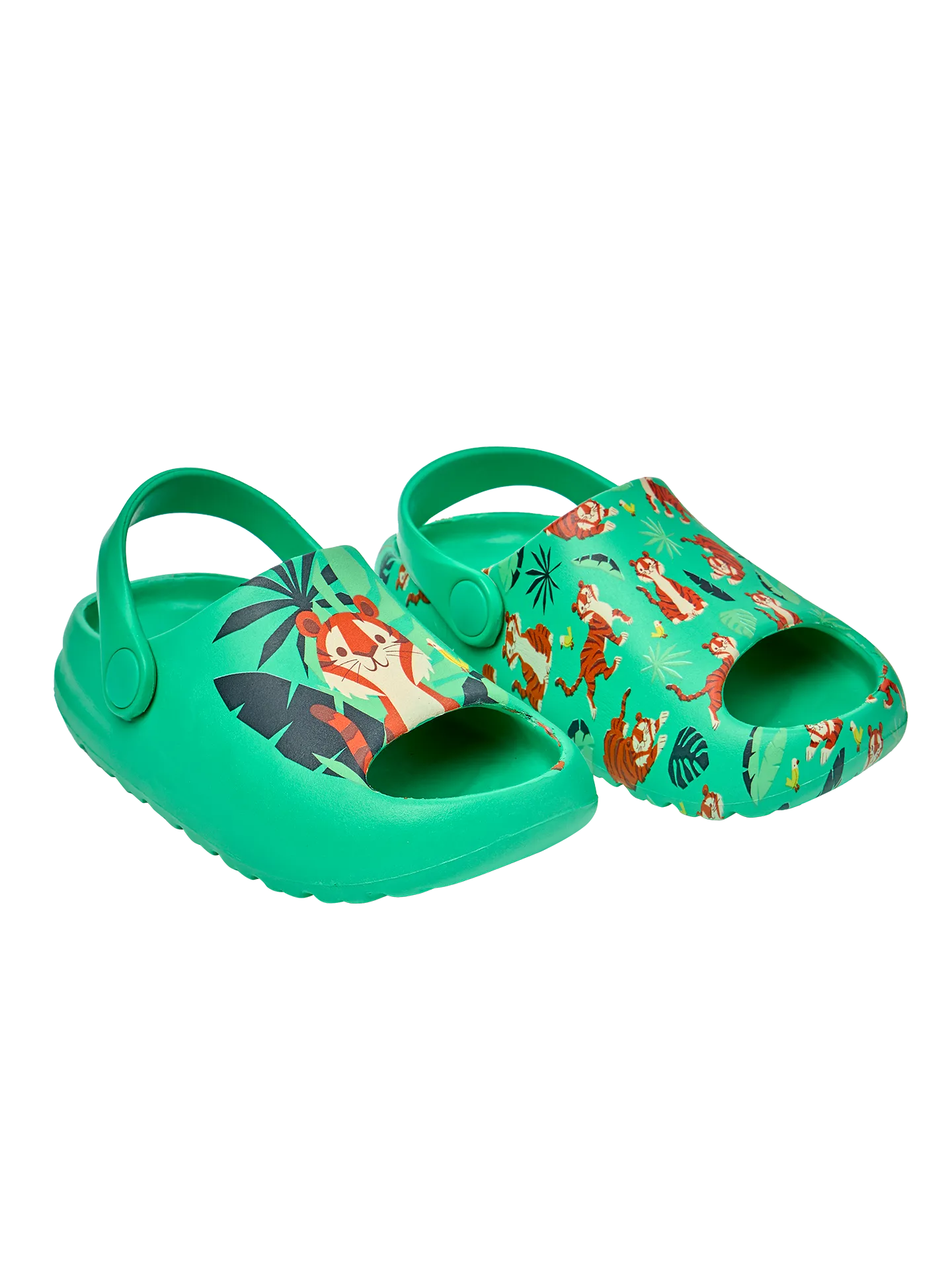 Lustige chunky Baby-Clog-Sandalen Tiger im Dschungel - Image 2