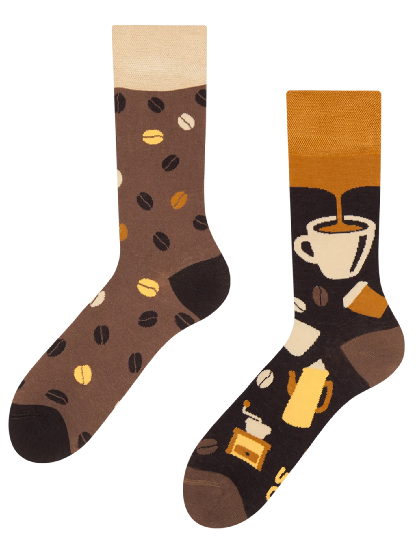 Lustige Bambussocken Kaffeebohnen
