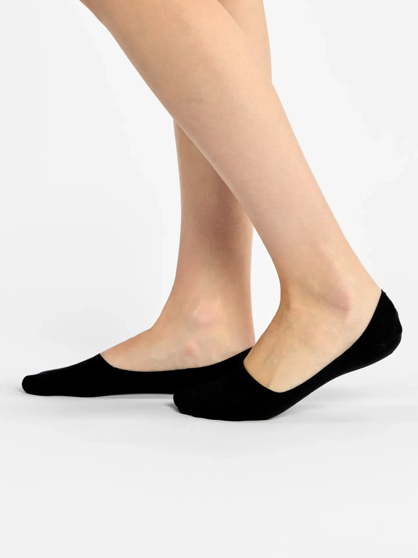 3er-Pack No-Show-Socken aus Baumwolle Schwarz Klassisch - Image 4