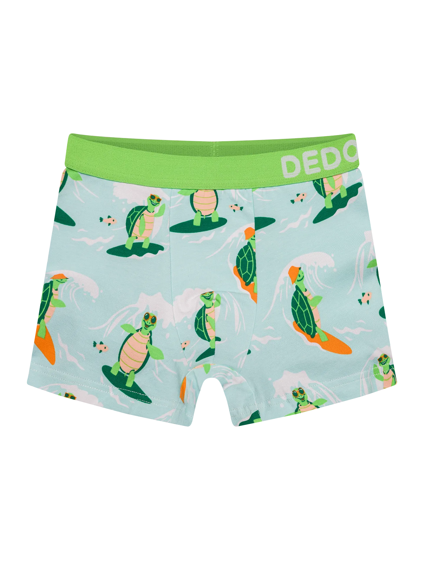 Lustige Boxershorts für Jungen Die surfende Schildkröte