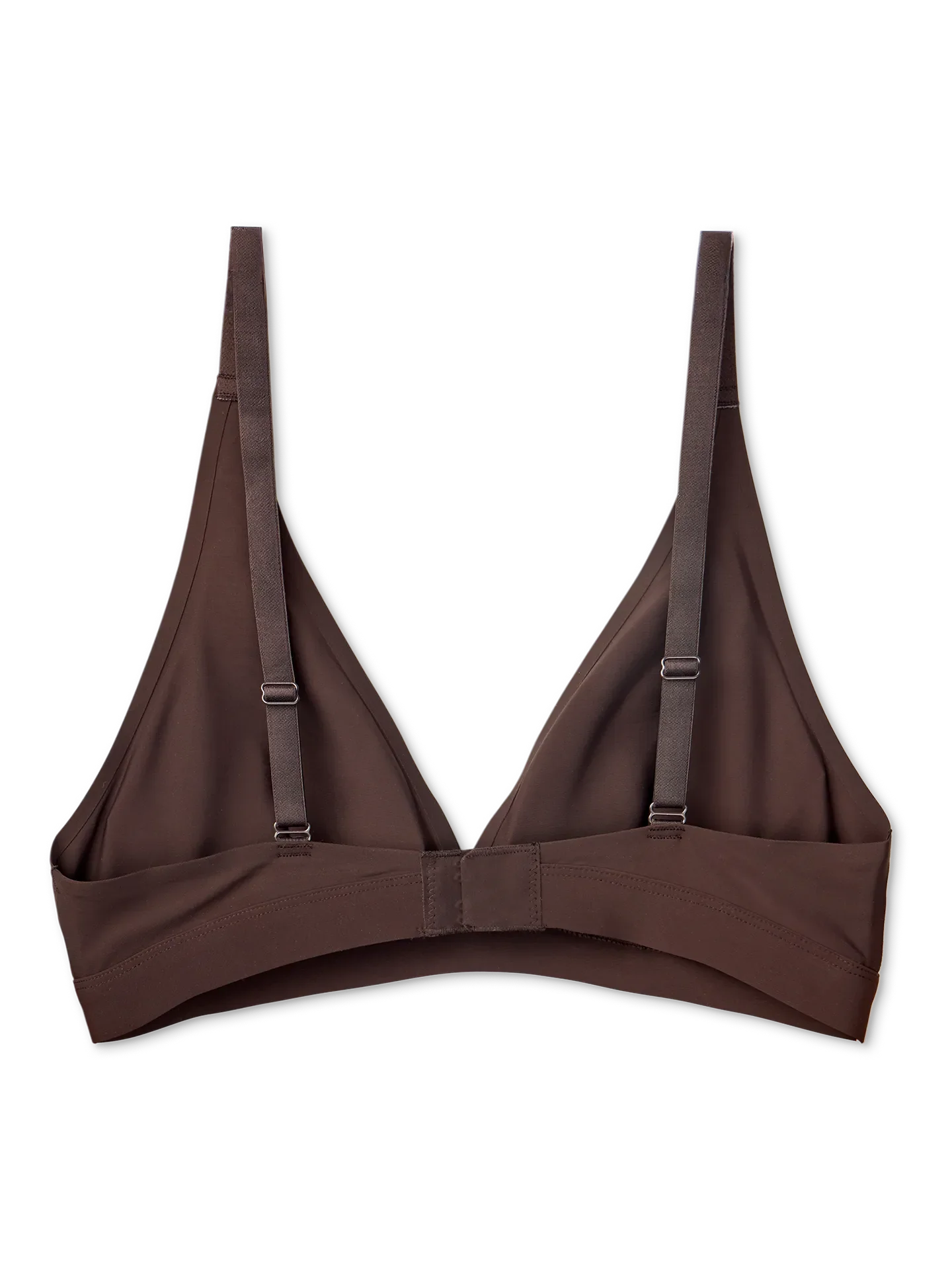 Schokoladenbraune nahtlose Bralette in Triangelform - Image 2