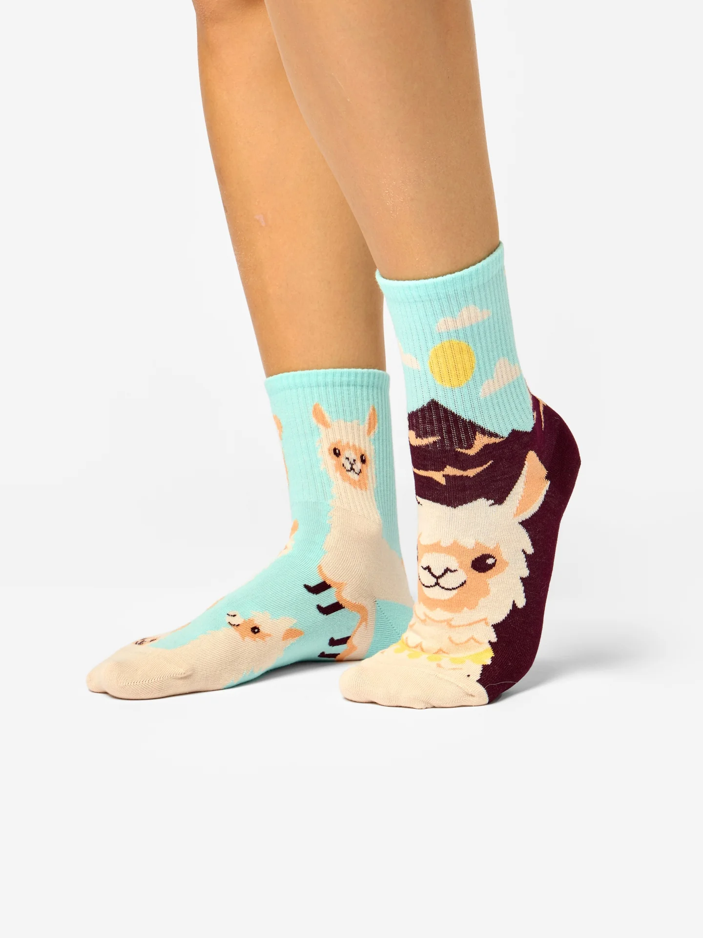 Lustige Crewsocken Alpaka - Image 3
