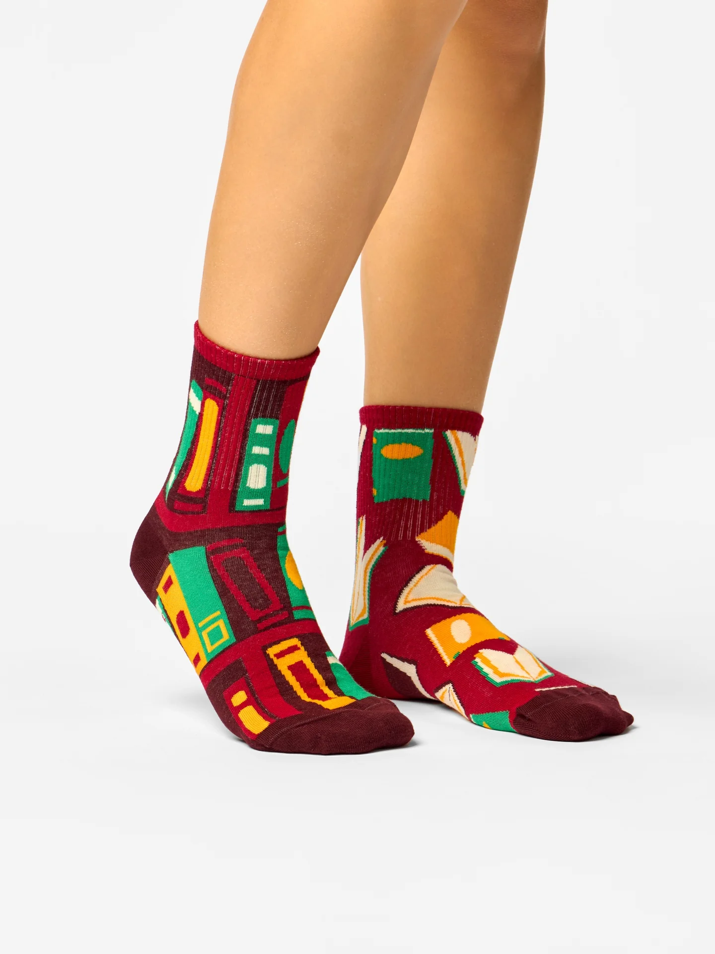Lustige Crewsocken Ein offenes Buch - Image 2
