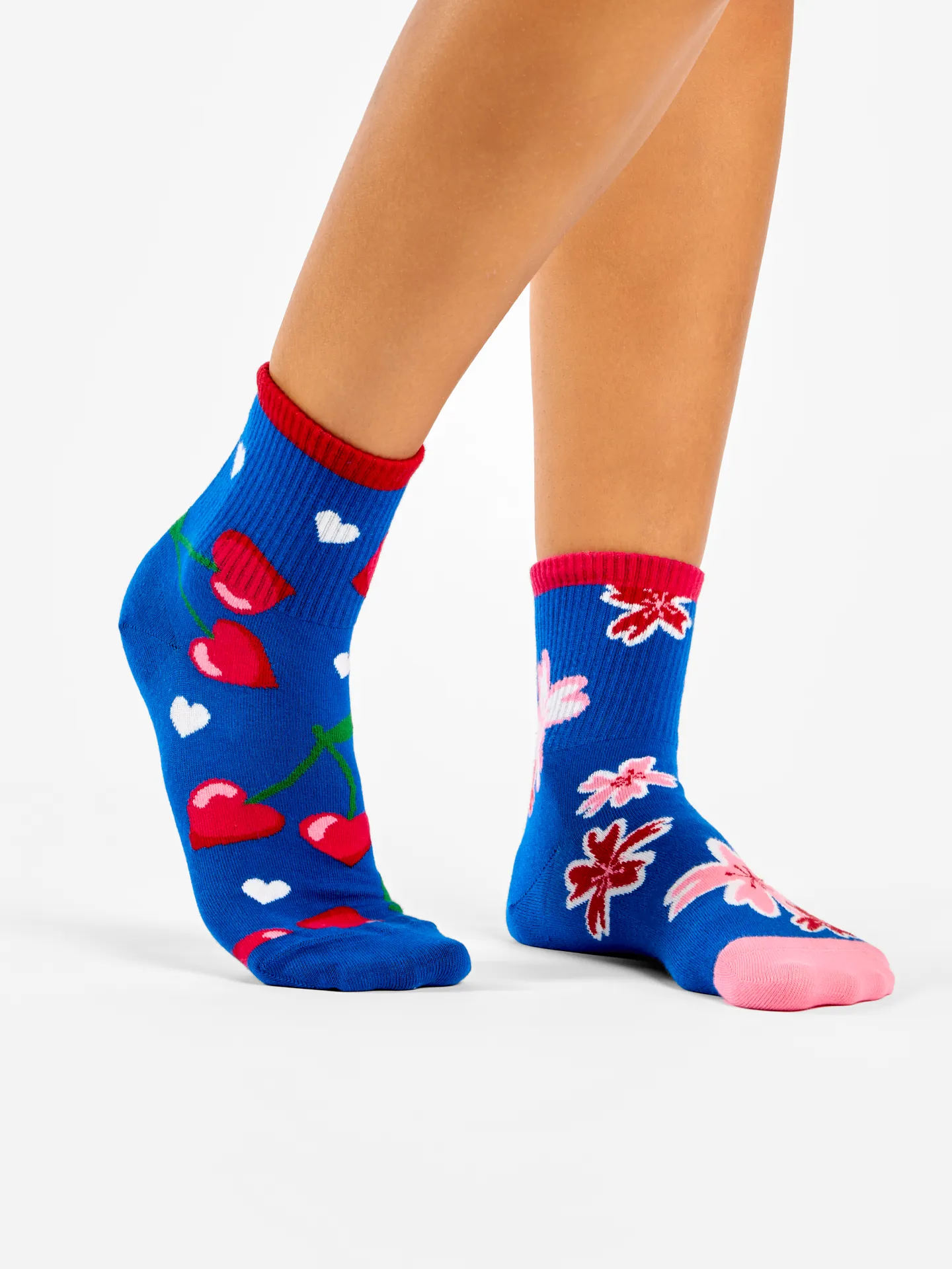 Lustige Crewsocken Kirschenliebe - Image 3