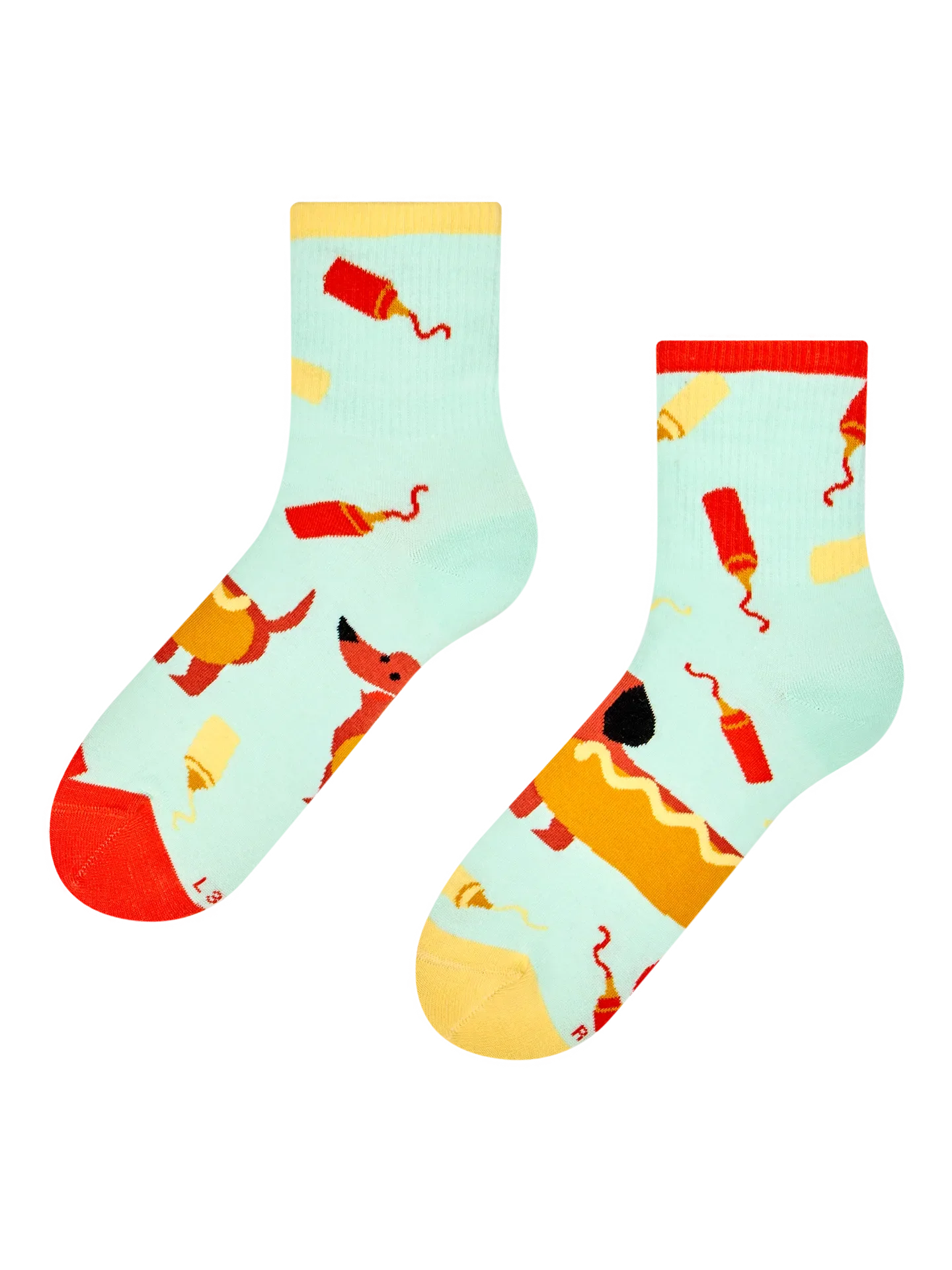 Lustige Crewsocken Hotdog