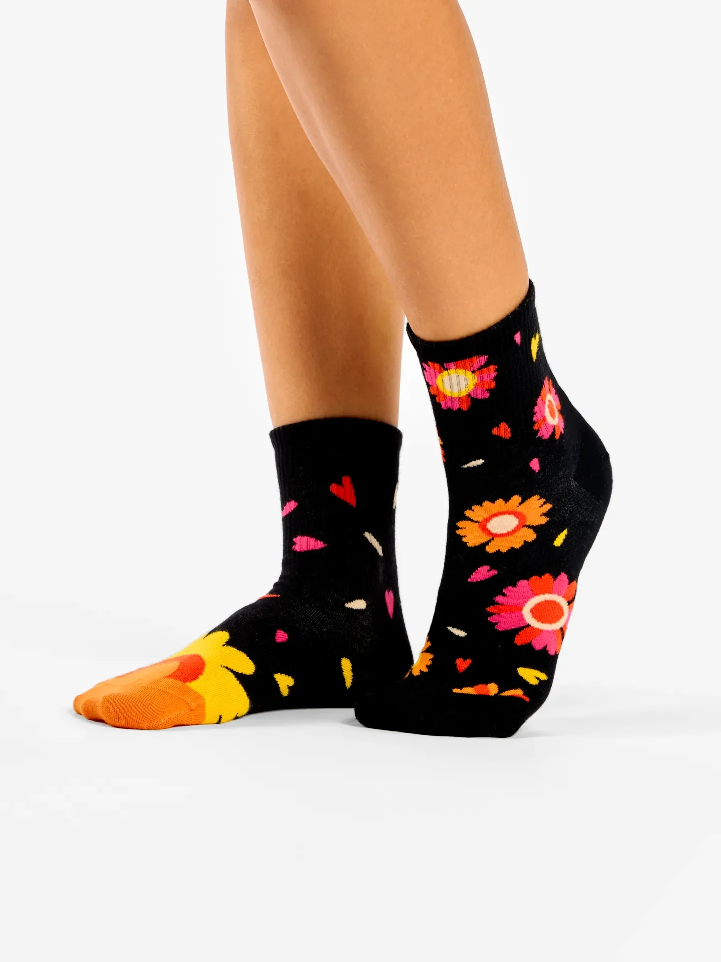 Lustige Crewsocken Liebt mich, liebt mich nicht - Image 2