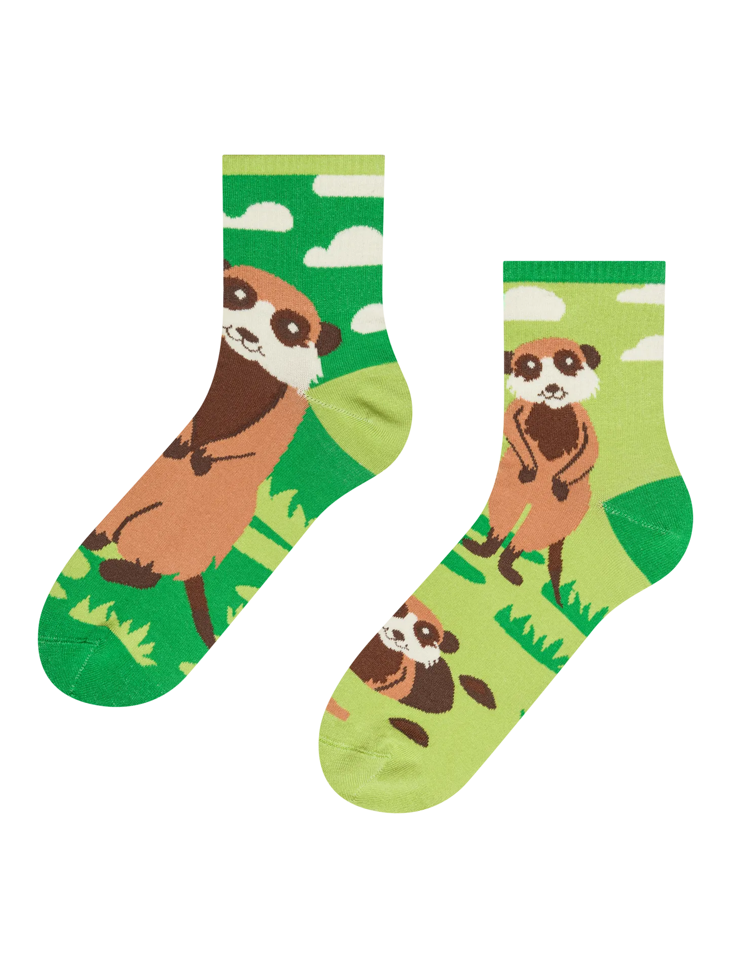 Lustige Crewsocken Erdmännchen