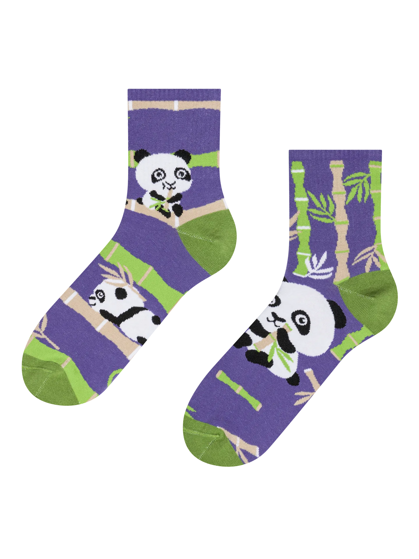 Lustige Crewsocken Panda-Akrobat