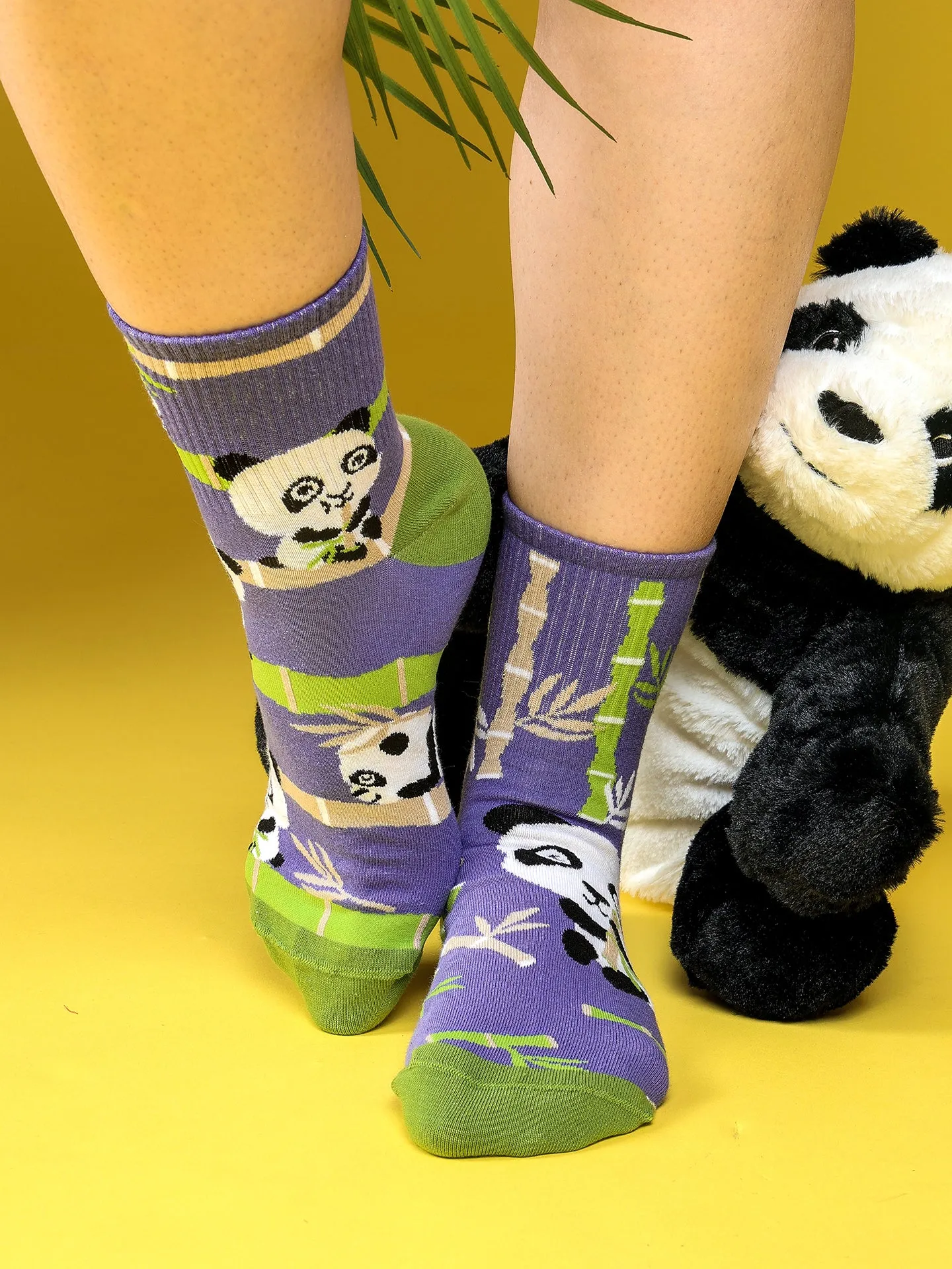 Lustige Crewsocken Panda-Akrobat - Image 2