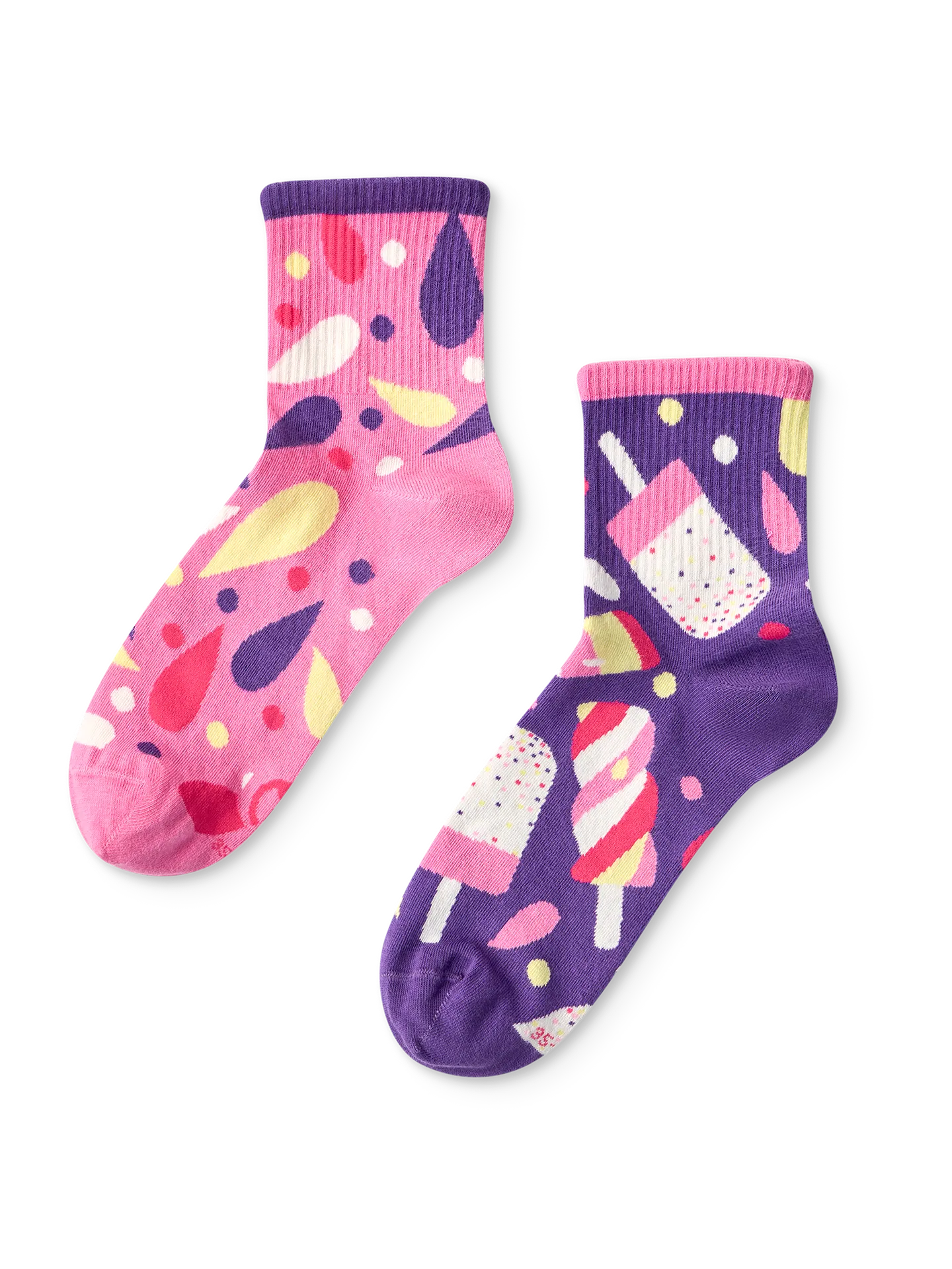 Lustige Crewsocken Eis am Stiel