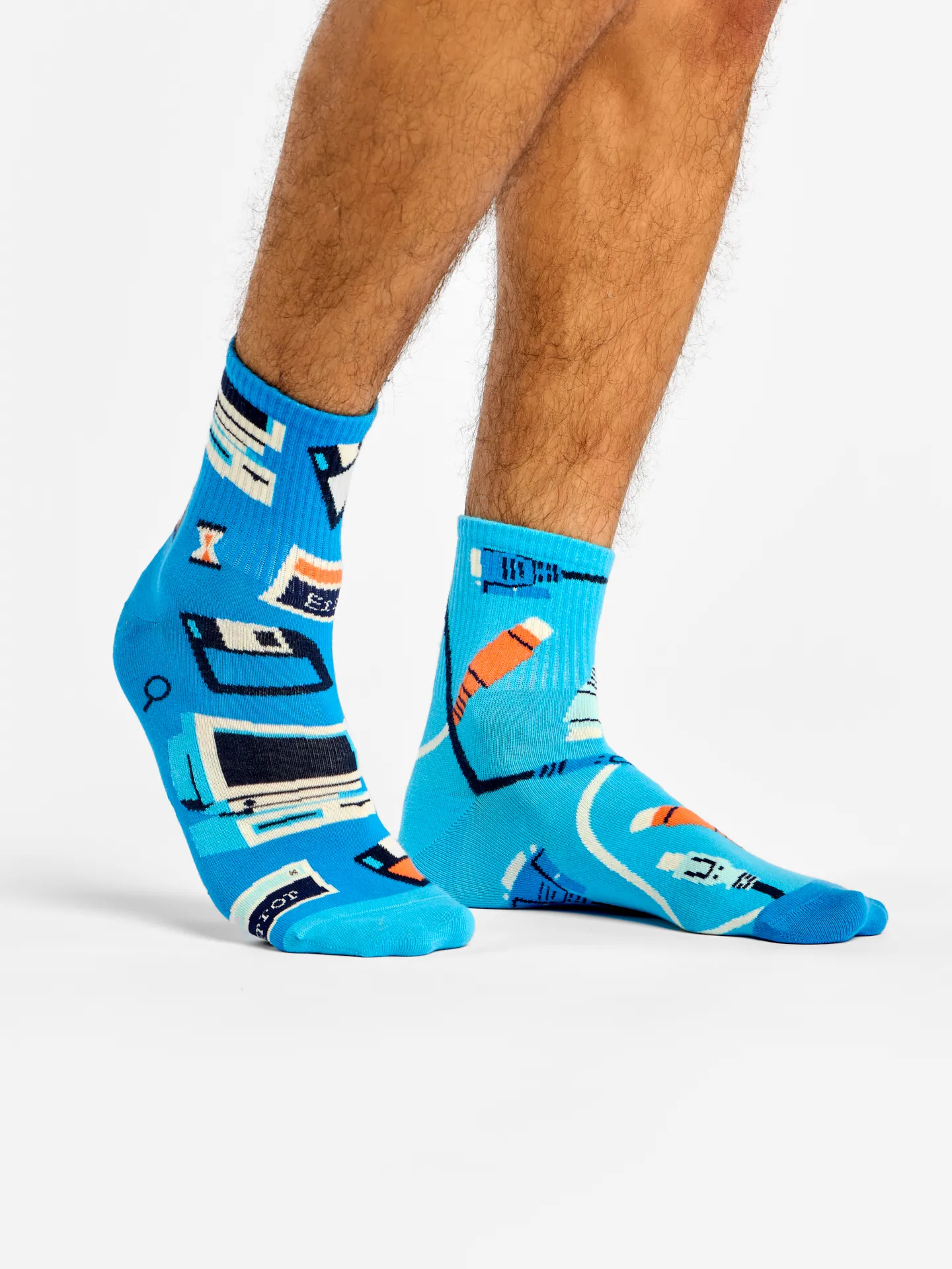 Lustige Crewsocken Retro-IT - Image 3