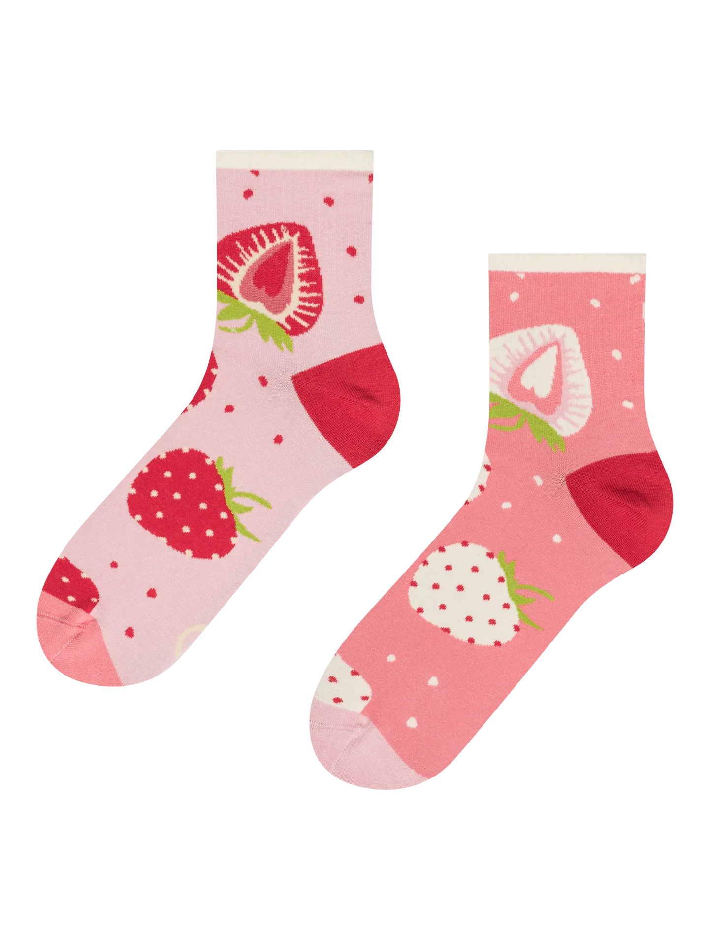 Lustige Crewsocken Süße Erdbeeren