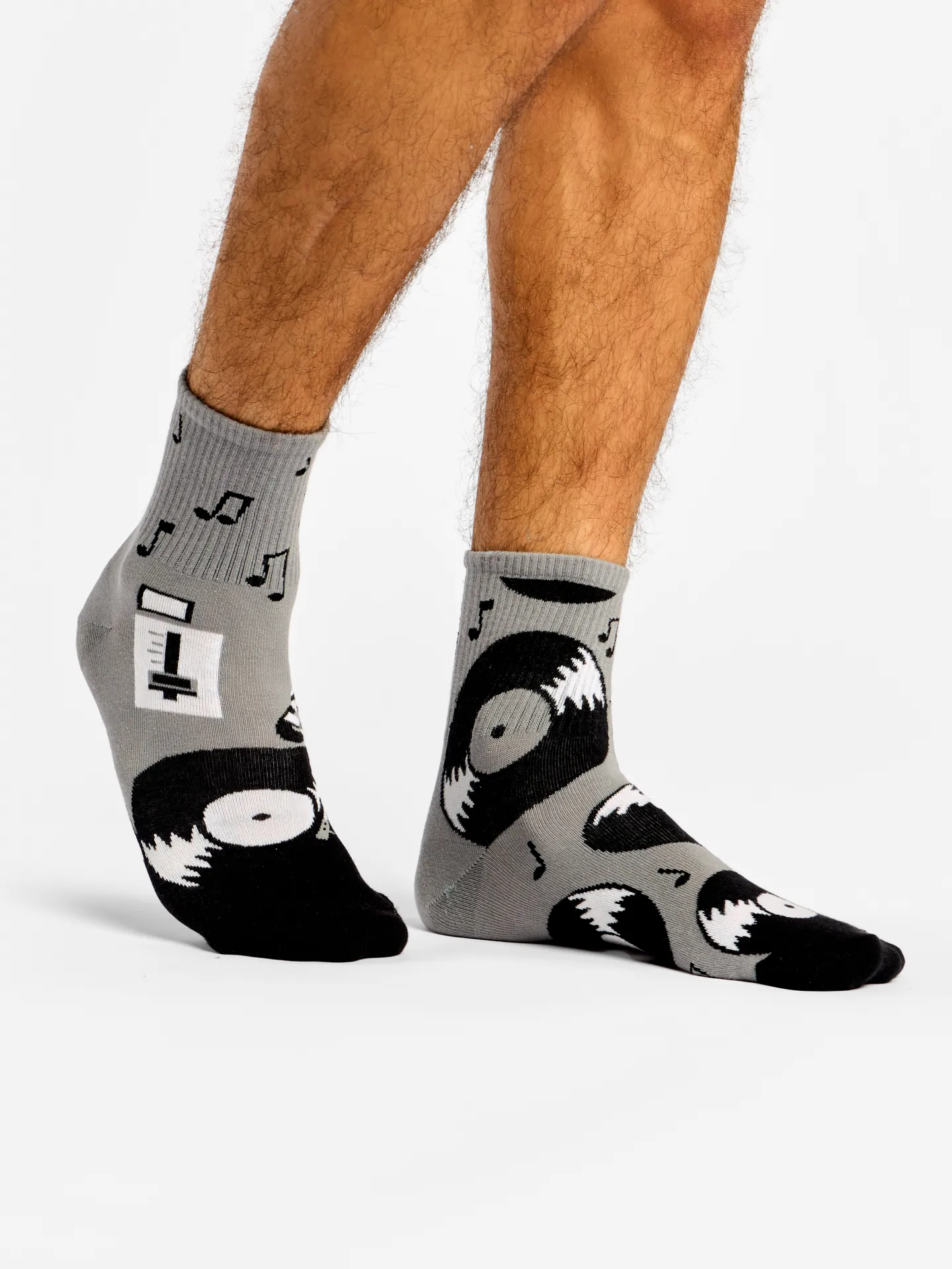 Lustige Crewsocken Langspielplatten - Image 3