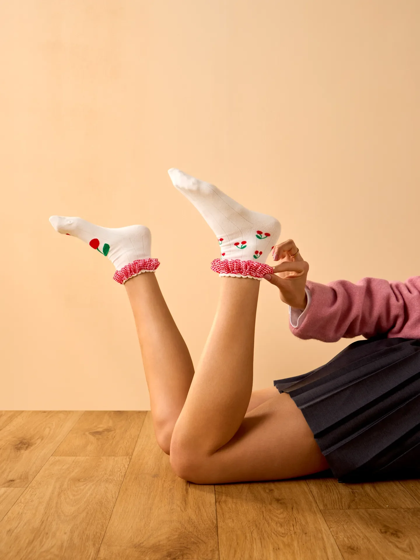Cutecore-Socken Picknick-Kirschen - Image 4