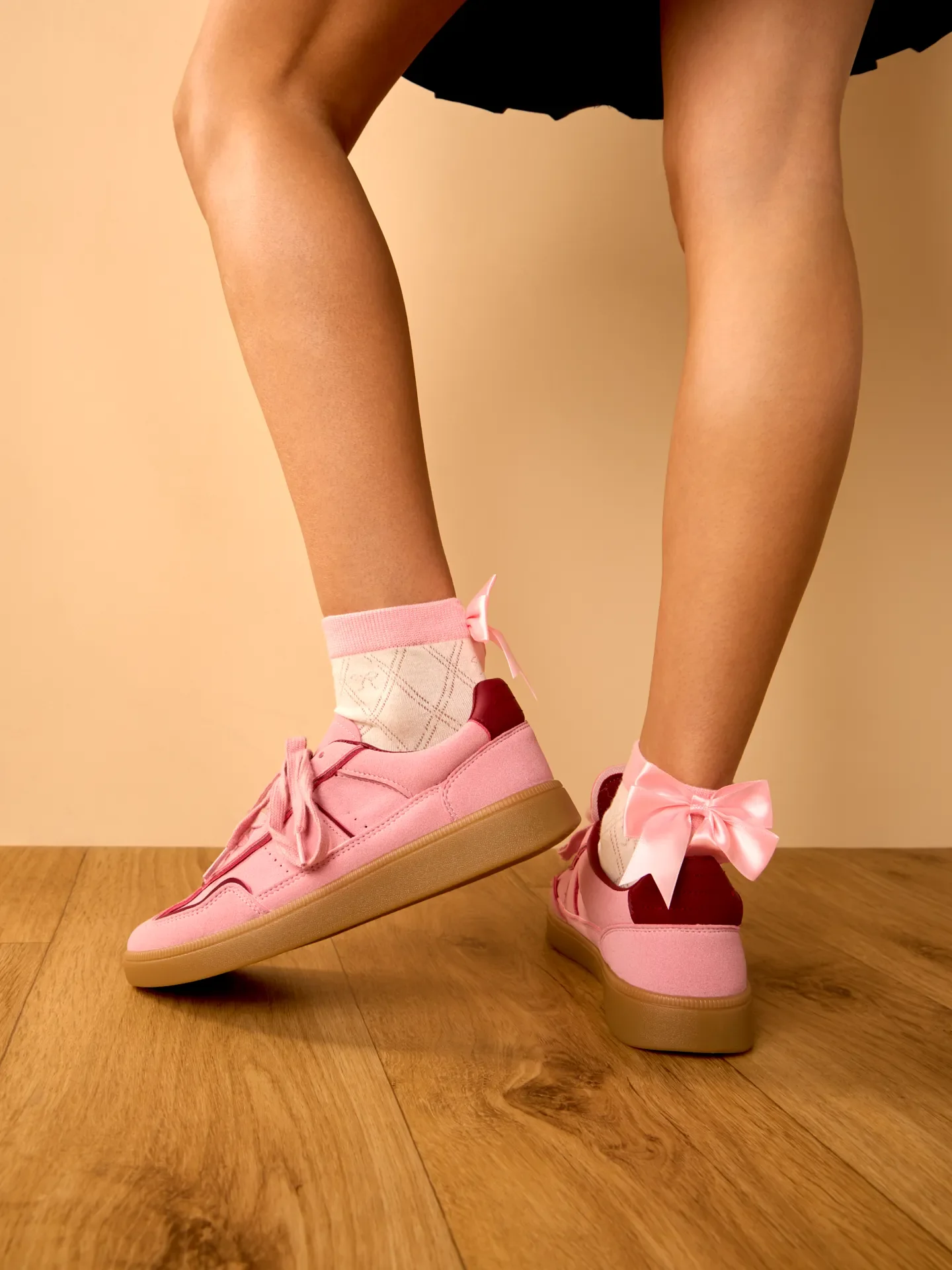 Cutecore-Socken Rosa Schleife - Image 3