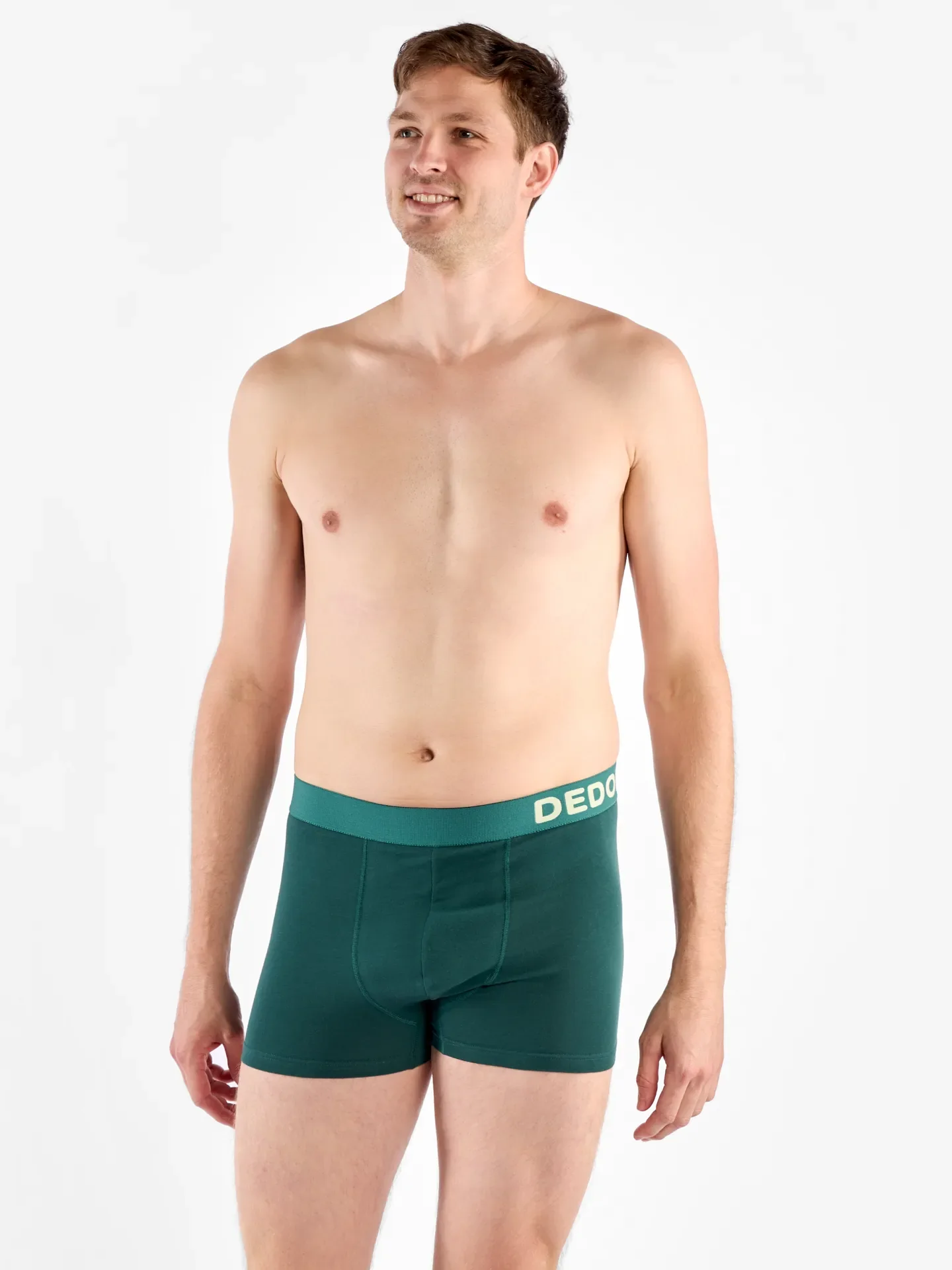 Dunkelsmaragdgrüne Boxershorts für Männer - Image 5