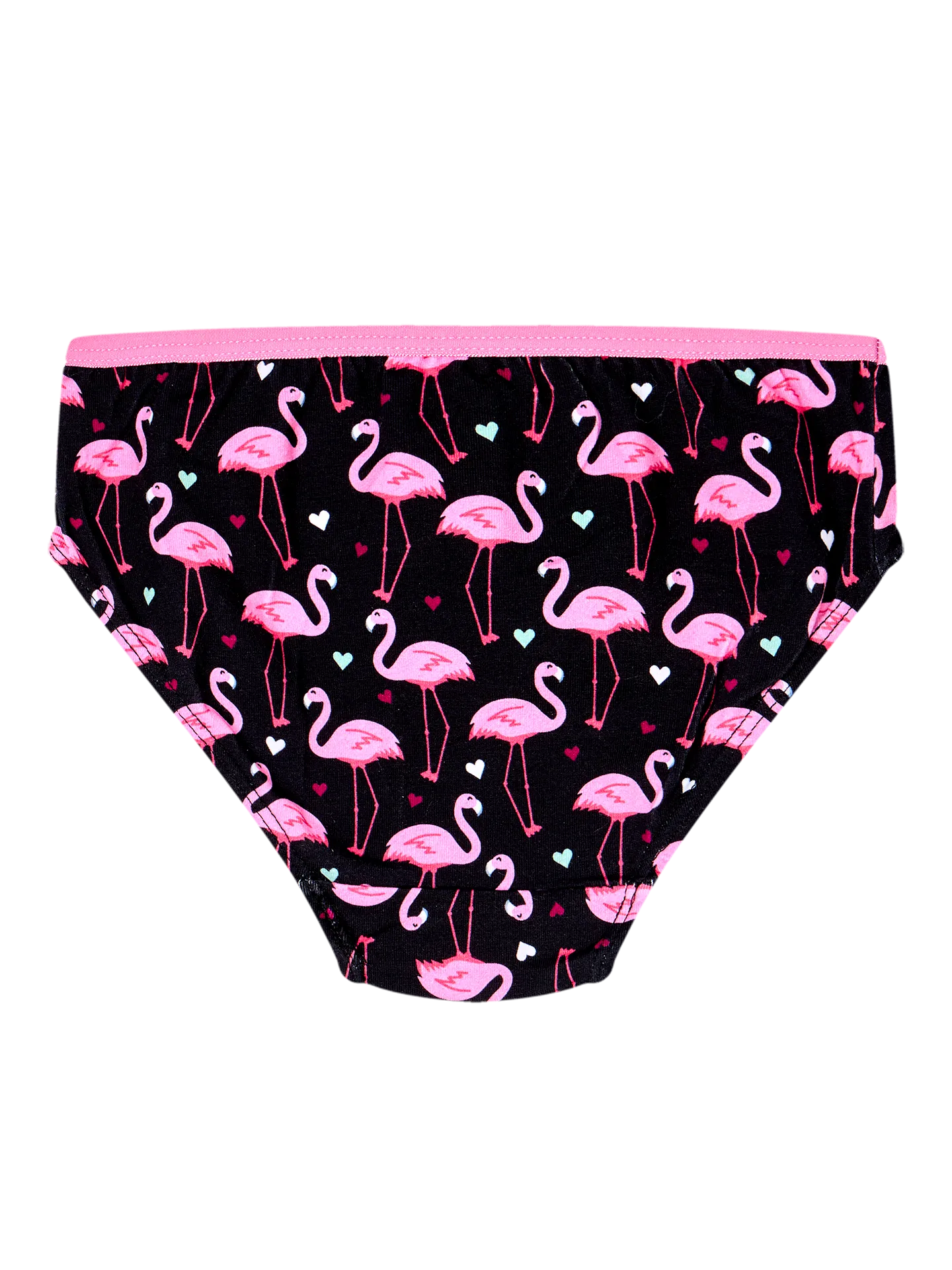 Lustige Höschen für Mädchen Flamingos und Herzen - Image 2