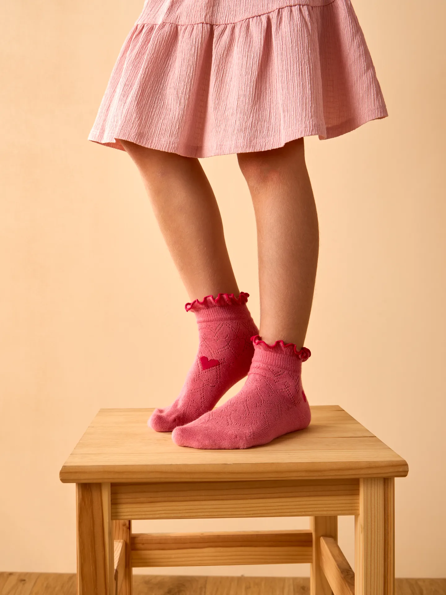 Cutecore-Socken für Mädchen Rote Herzen - Image 4