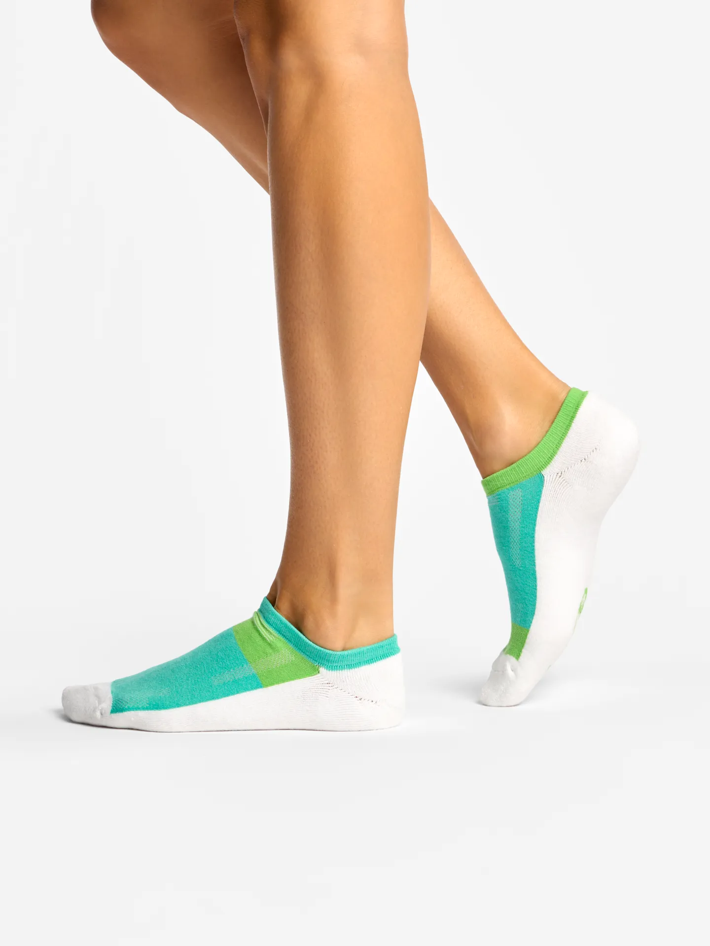 Grüne und minzgrüne funktionelle Sneakersocken - Image 2