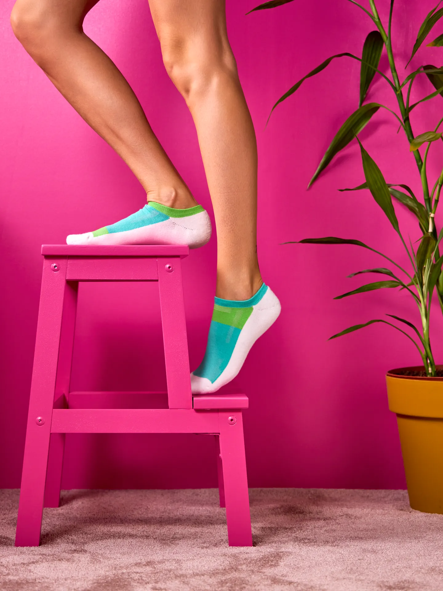 Grüne und minzgrüne funktionelle Sneakersocken - Image 4