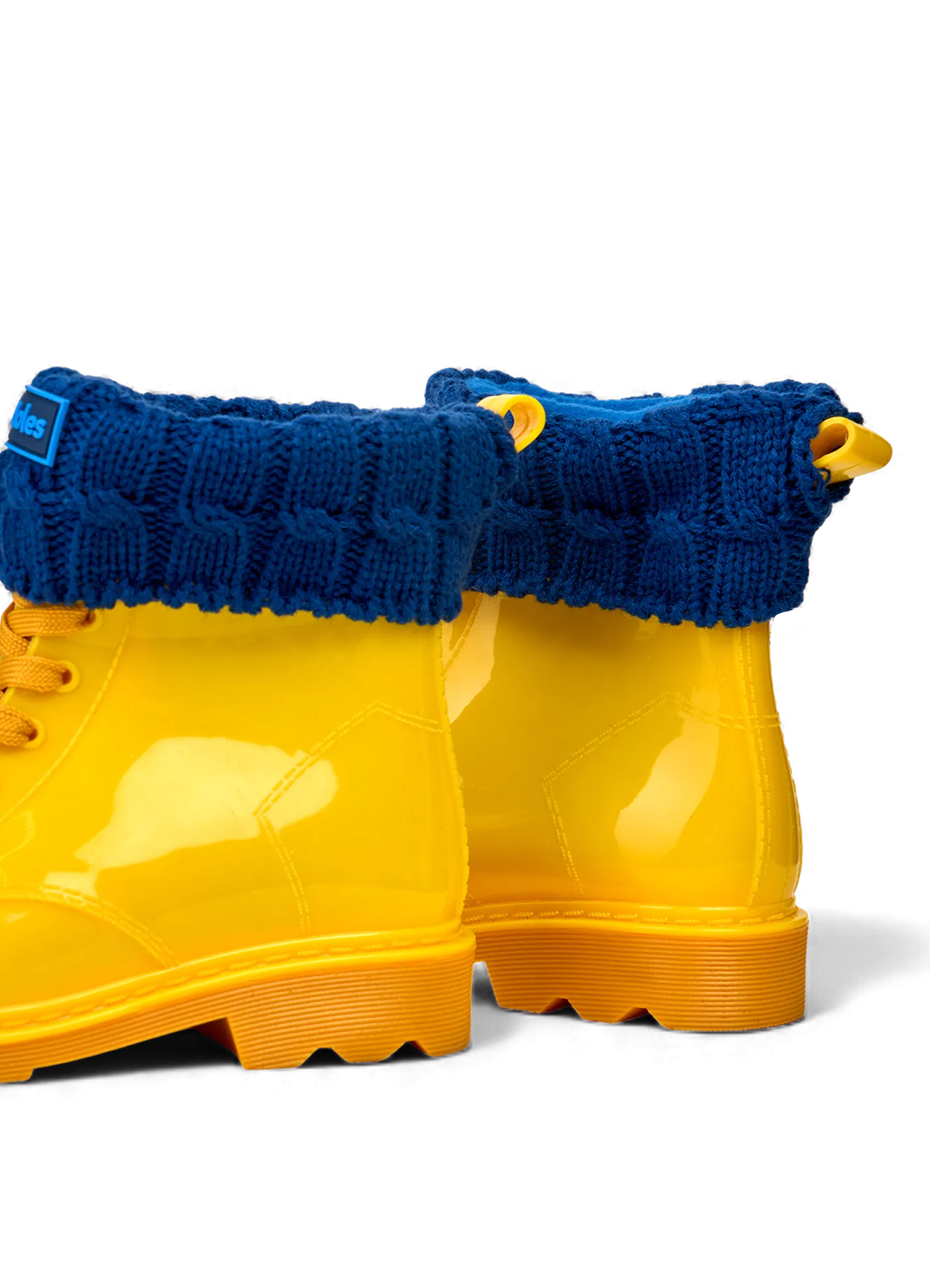 Isolierte Kinder-Stiefelsocken für Regenstiefel Ozeanblau - Image 4