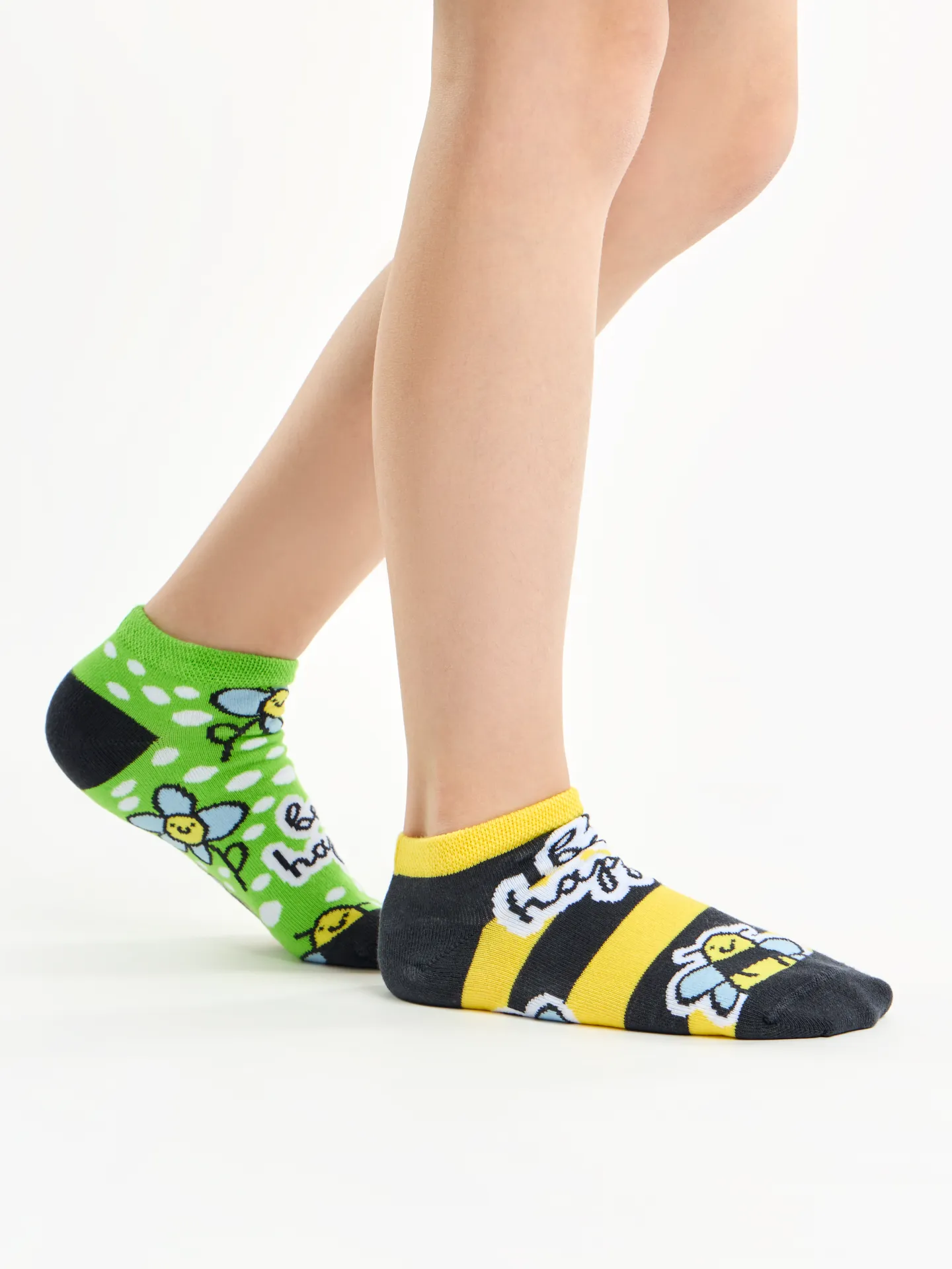 Lustige Knöchelsocken für Kinder Bienen - Image 3