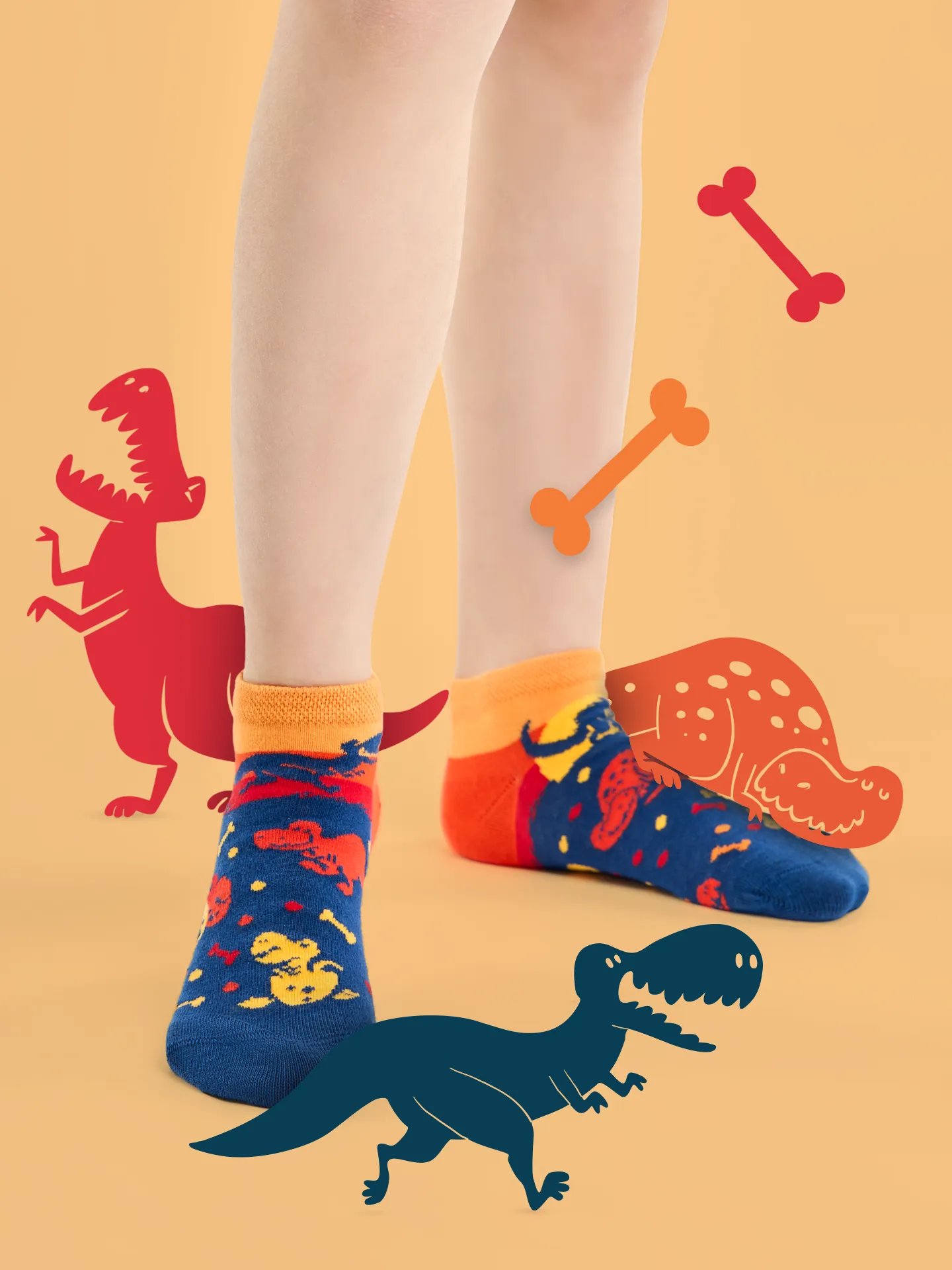 Lustige Knöchelsocken für Kinder Welt der Dinosaurier - Image 4