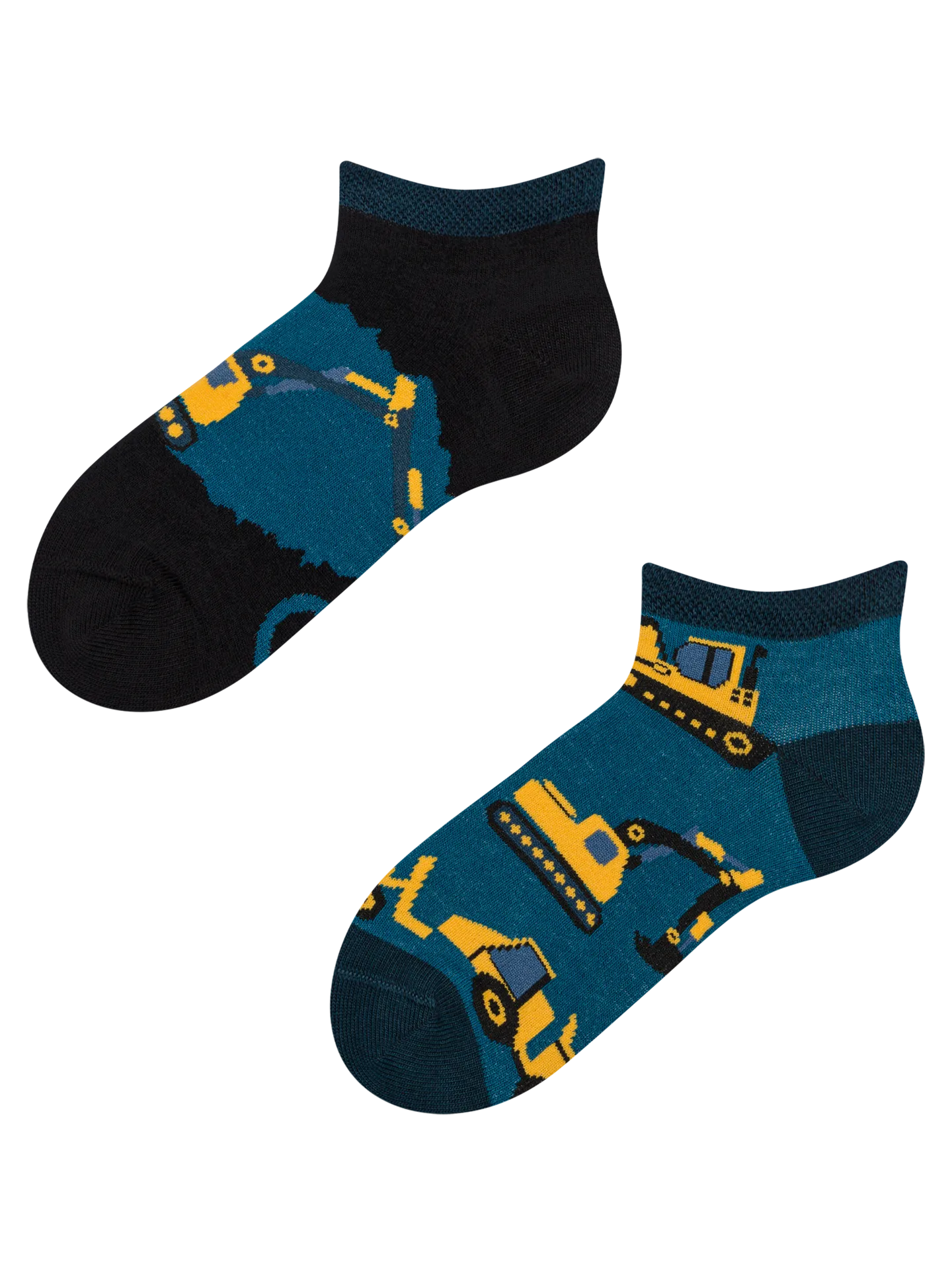 Lustige Knöchelsocken für Kinder Bagger